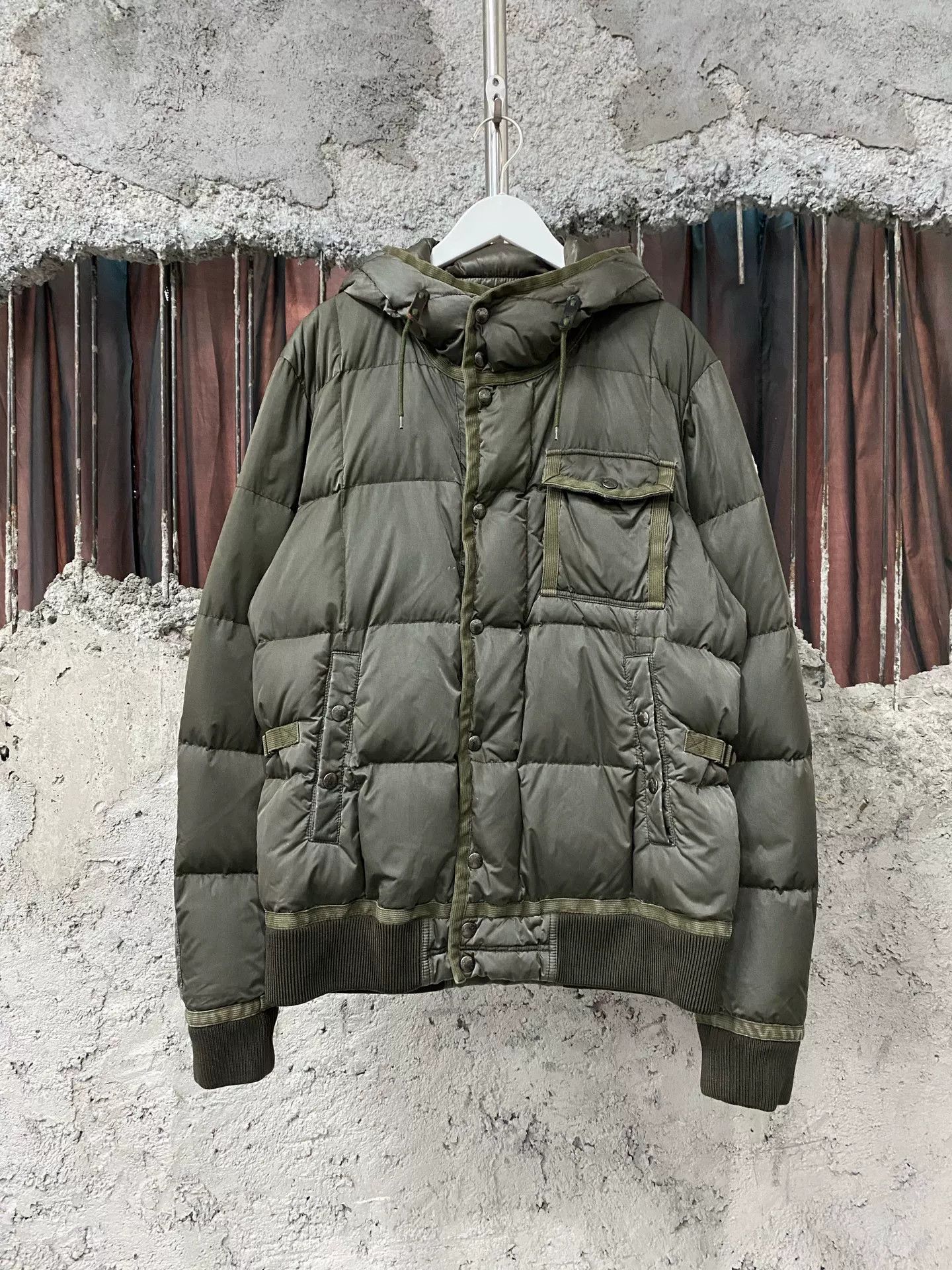 Moncler Moncler Olive Green Down Jacket Size 4 Size US XL / EU 56 / 4 - 2 Thumbnail