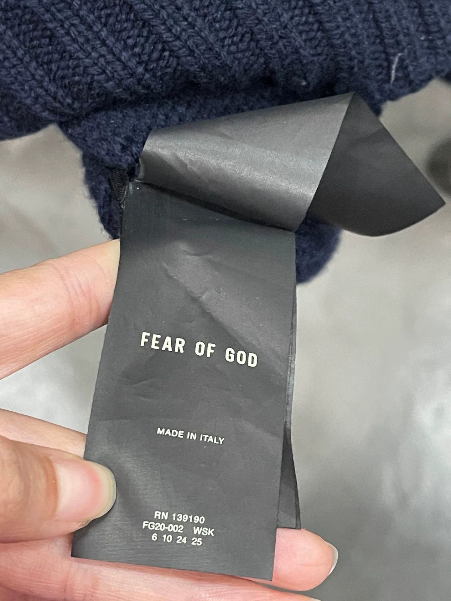 Fear of God Fear of God Knit Hoodie Size M Size US M / EU 48-50 / 2 - 7 Thumbnail