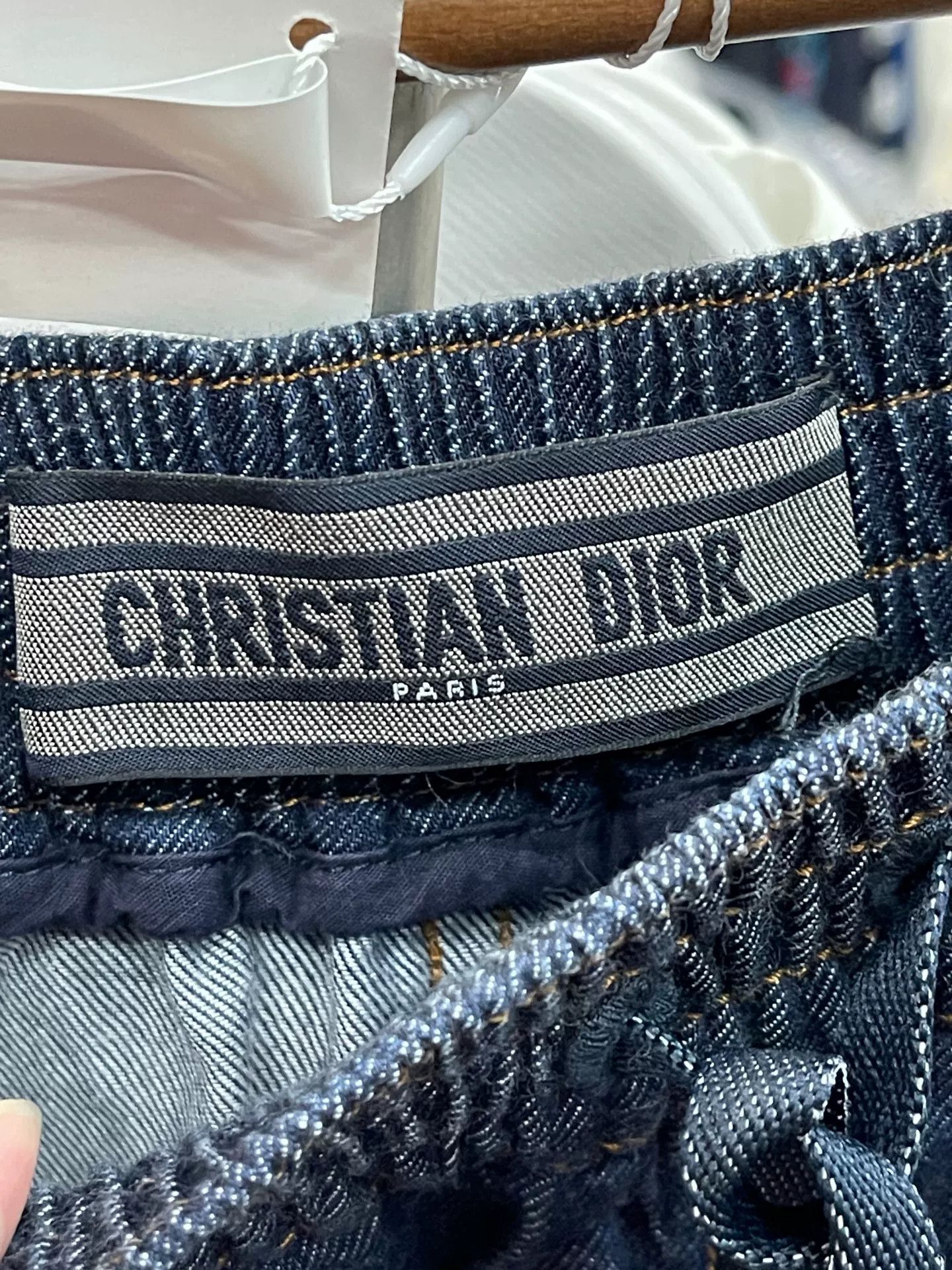 Dior Dior Logo Striped Denim Shorts Size FR 34 Size 25" / US 0 / IT 36 - 6 Thumbnail