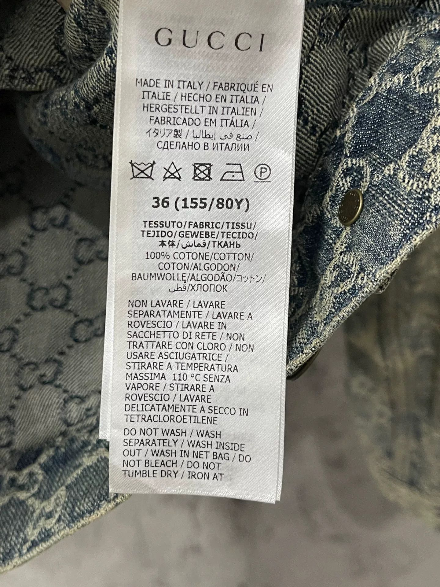 Gucci Gucci GG Monogram Denim Jacket Size 36 Size XS / US 0-2 / IT 36-38 - 7 Thumbnail