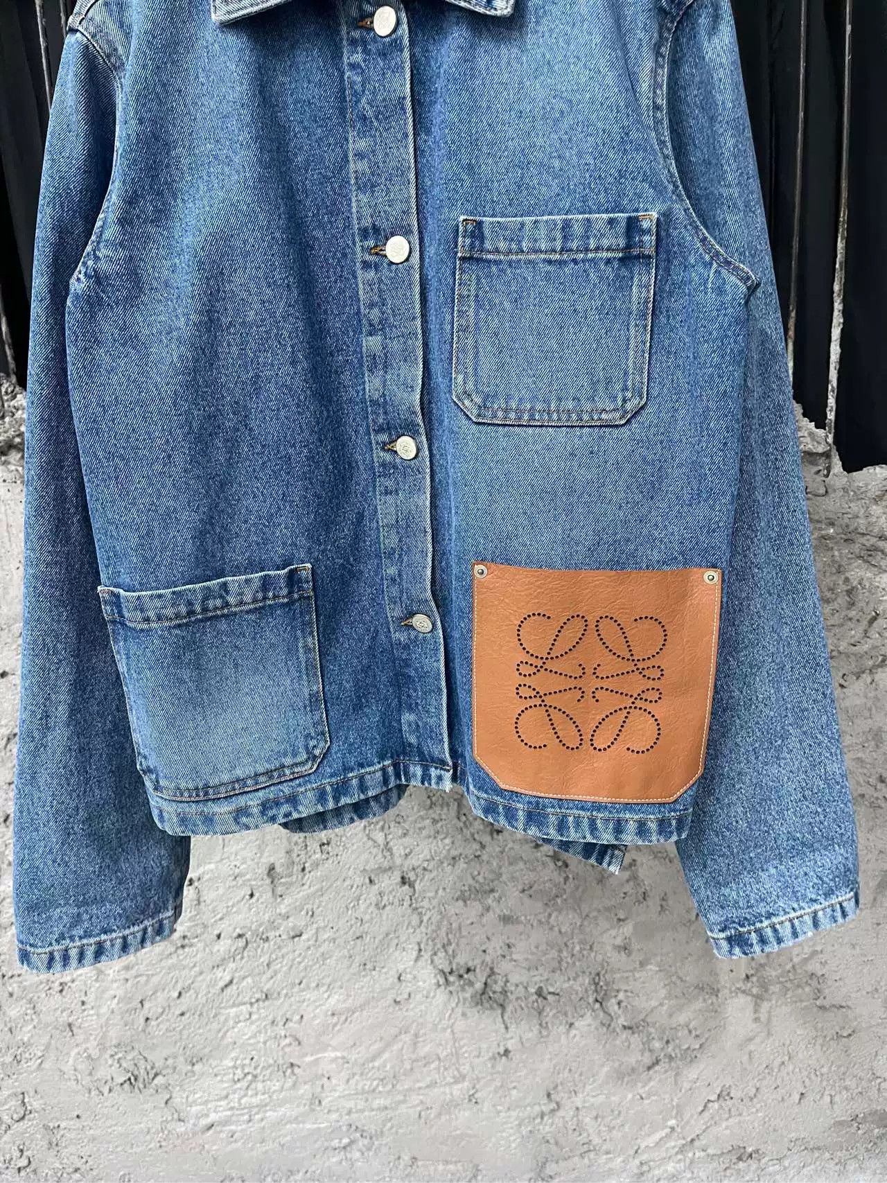 Loewe Loewe Anagram Leather Patch Denim Jacket Size 36 Size XS / US 0-2 / IT 36-38 - 5 Thumbnail