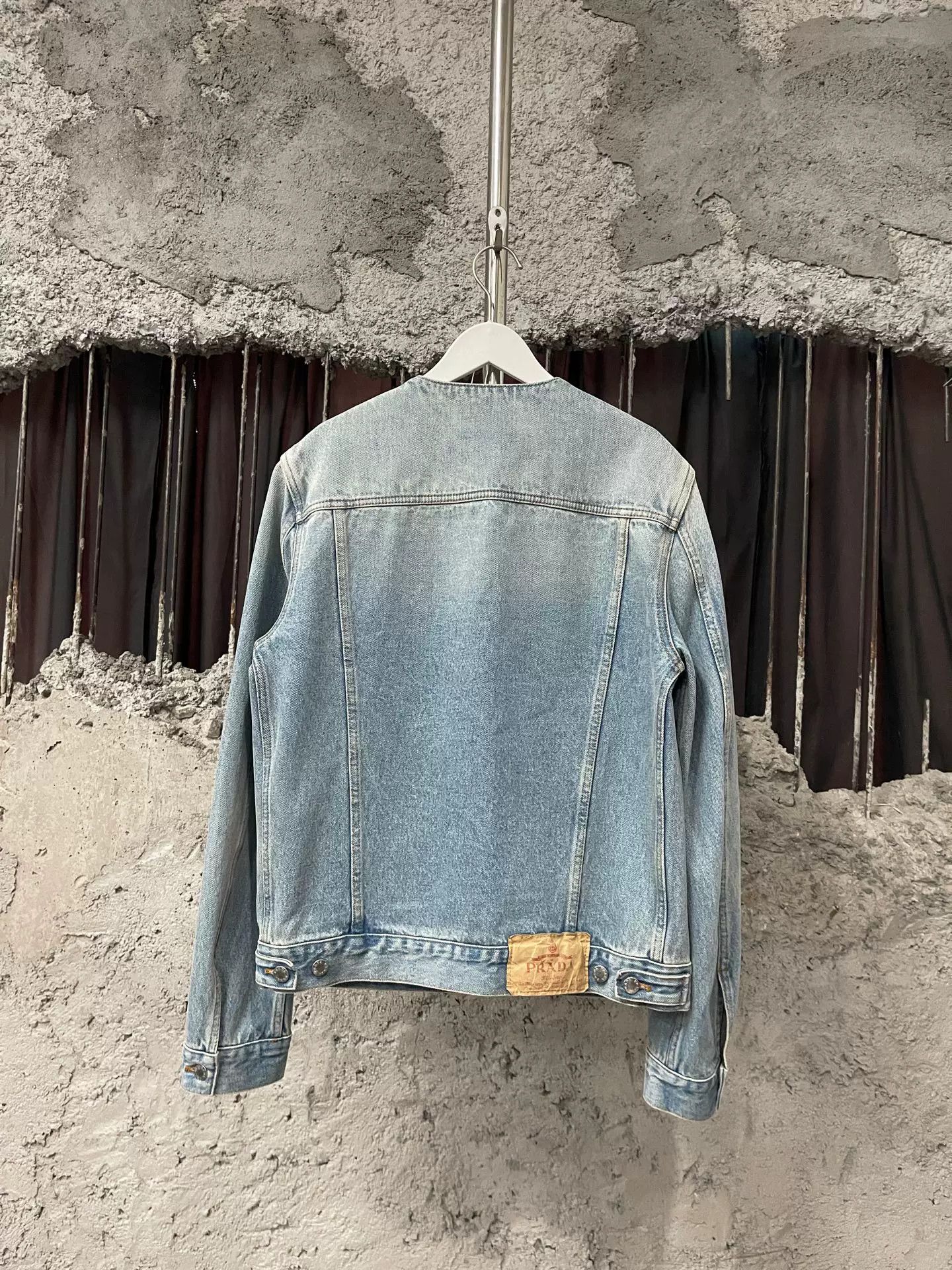Prada Prada Triangle Logo Denim Jacket Size M Size US M / EU 48-50 / 2 - 3 Thumbnail