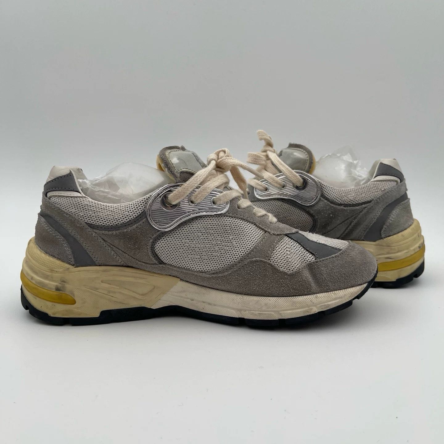 Golden Goose Golden Goose Gray Suede Dad Sneakers Size 37 Size US 7 / IT 37 - 5 Thumbnail
