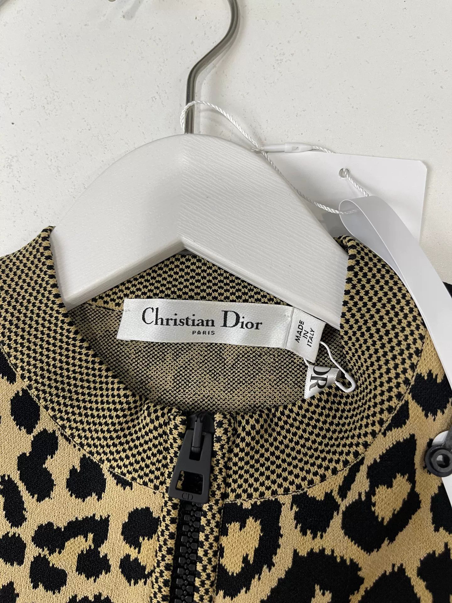 Dior Dior Leopard Zip-Up Knit Dress Size 38 Size S / US 4 / IT 40 - 7 Thumbnail