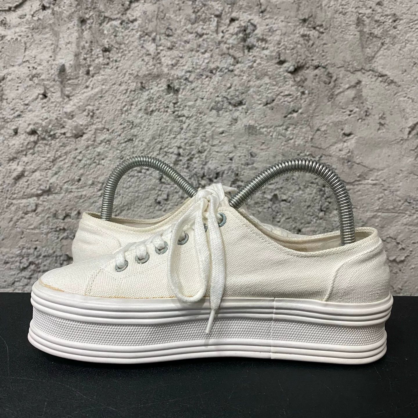 Celine Celine Canvas Platform Triomphe Sneakers Size 35 Size US 4 / IT 34 - 6 Thumbnail