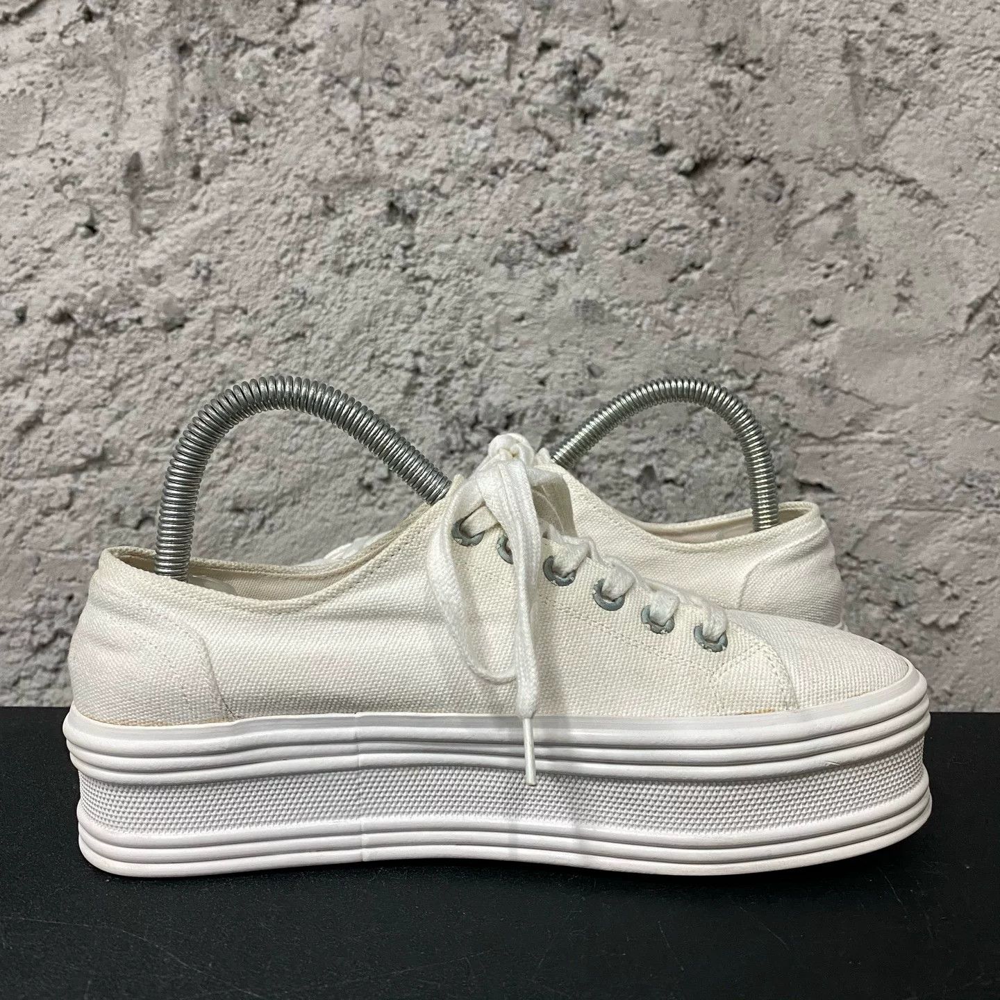 Celine Celine Canvas Platform Triomphe Sneakers Size 35 Size US 4 / IT 34 - 5 Thumbnail