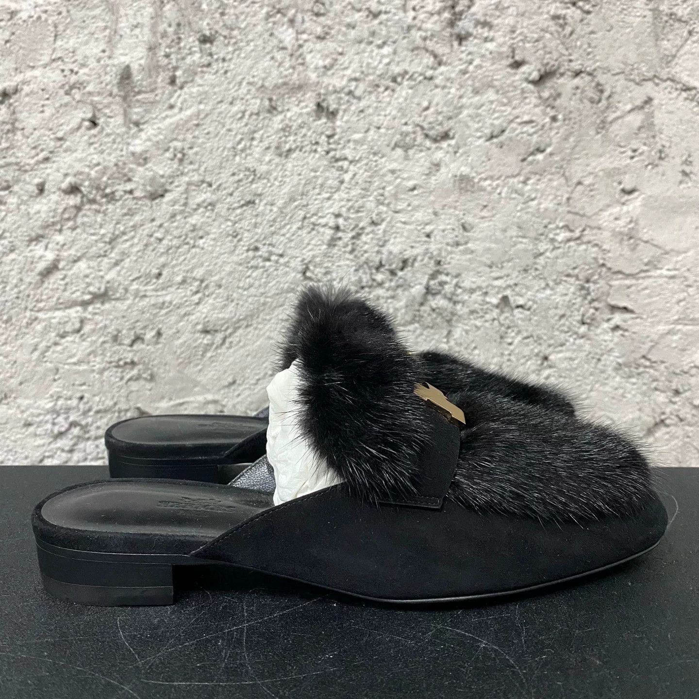 Hermes Hermès Fur Trim Mule Size 37 Size US 7 / IT 37 - 2 Thumbnail