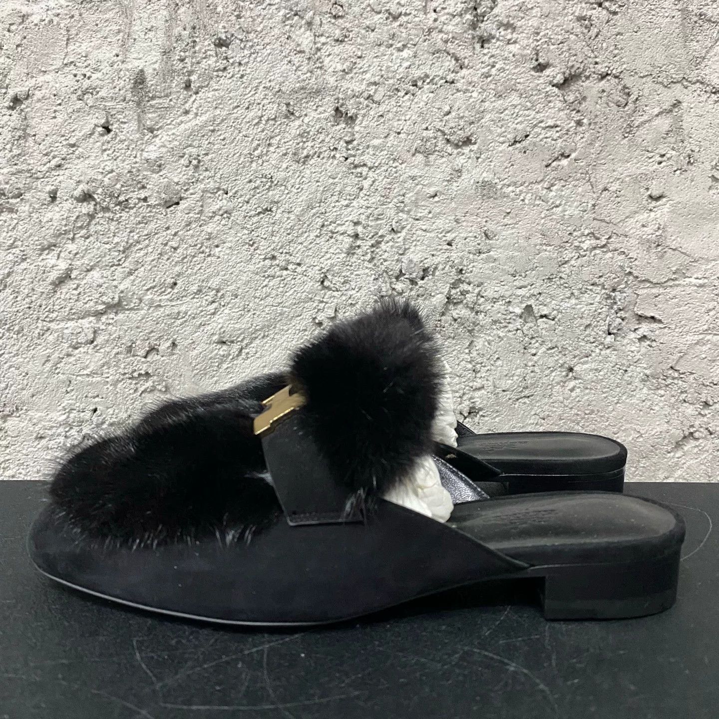 Hermes Hermès Fur Trim Mule Size 37 Size US 7 / IT 37 - 3 Thumbnail