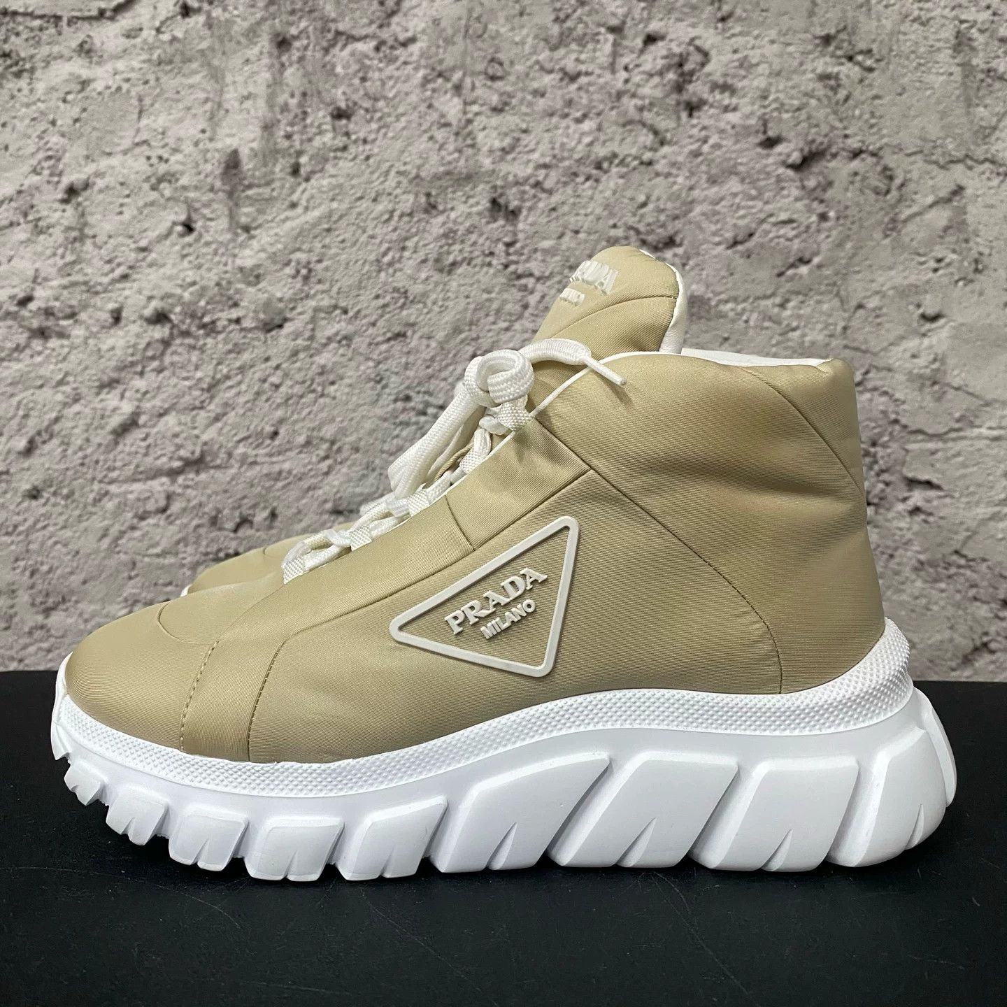 Prada Prada Re-Nylon High-Top Sneakers Size 35.5 Size US 5.5 / IT 35.5 - 3 Thumbnail