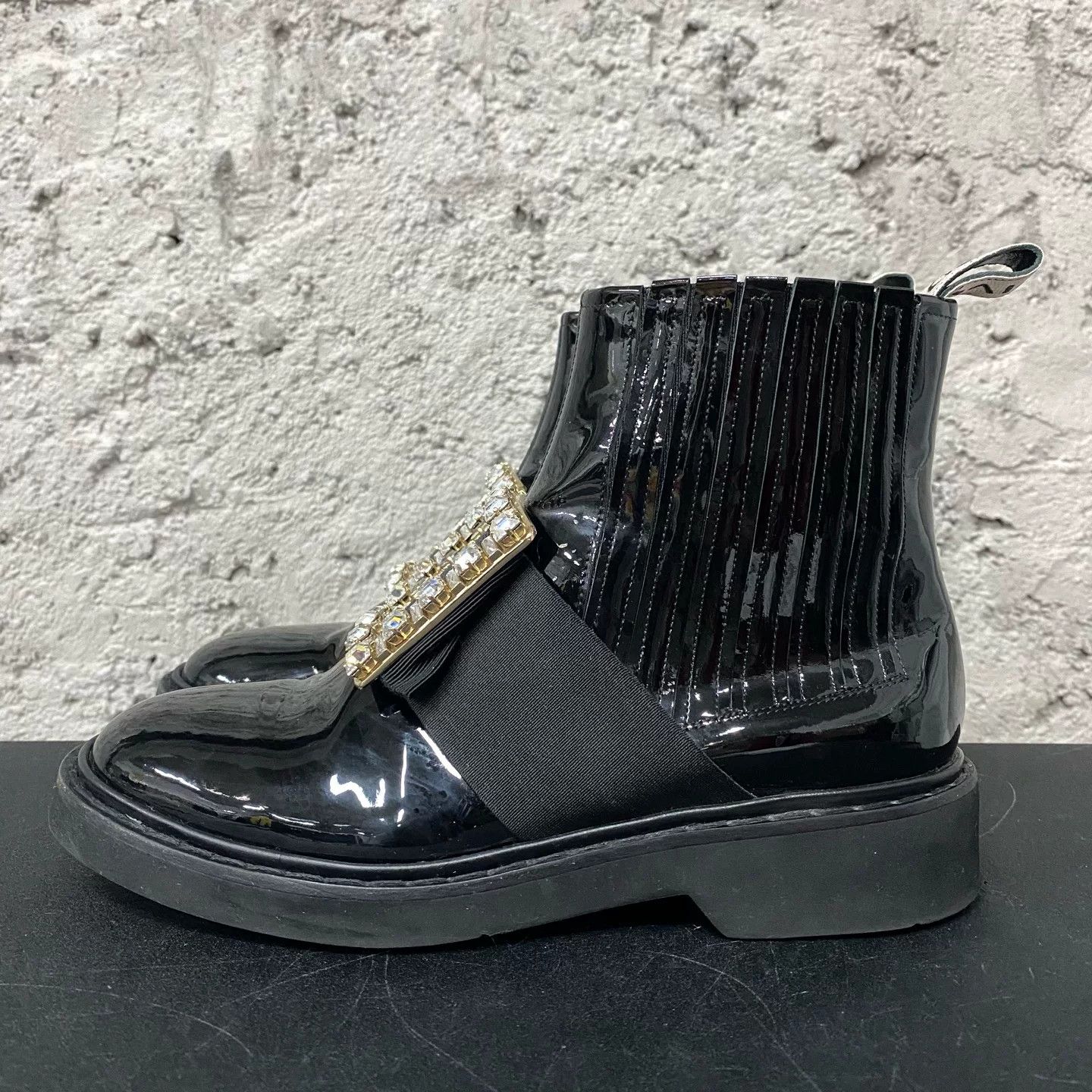 Roger Vivier Roger Vivier Crystal Buckle Patent Boots Size 36 Size US 6 / IT 36 - 3 Thumbnail