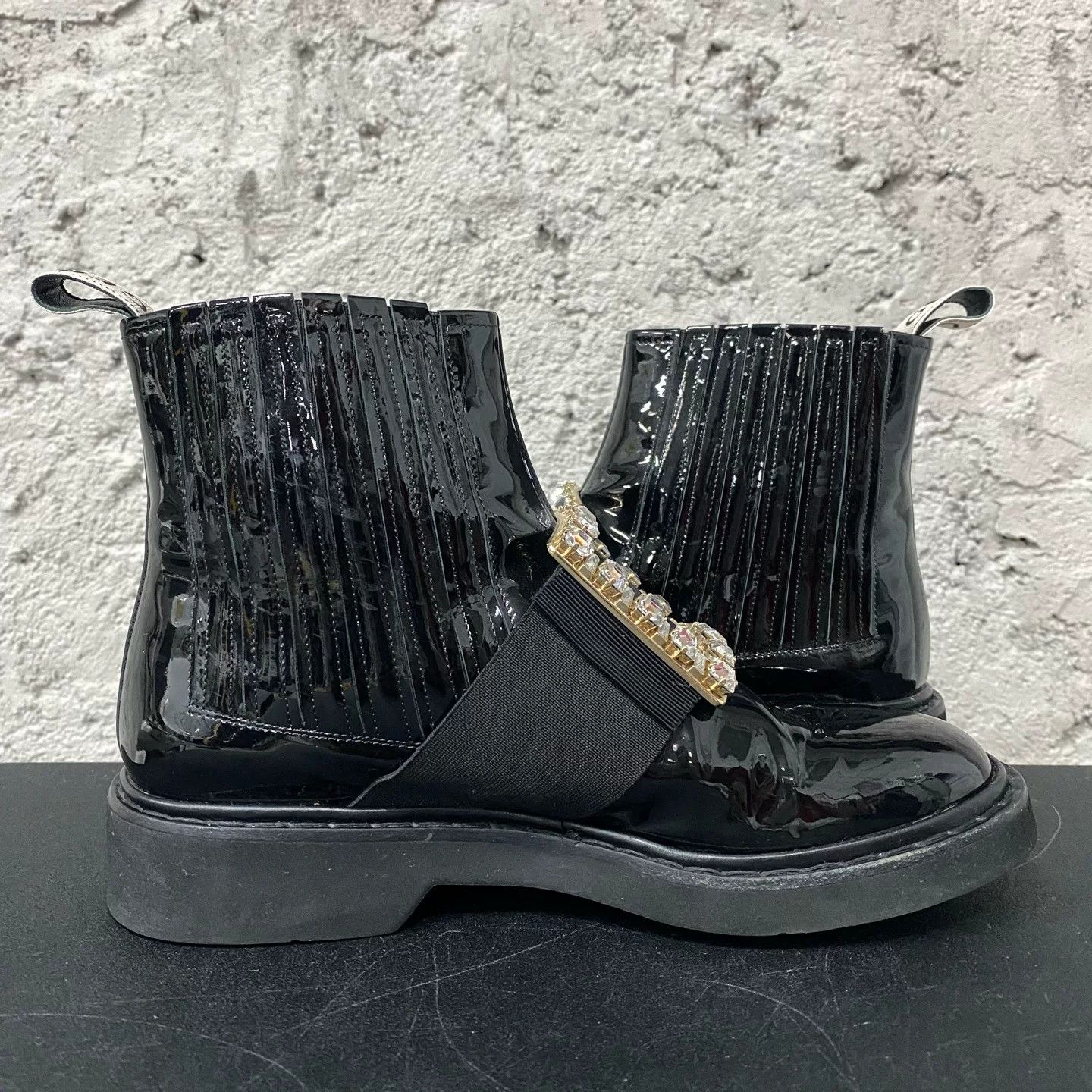 Roger Vivier Roger Vivier Crystal Buckle Patent Boots Size 36 Size US 6 / IT 36 - 5 Thumbnail