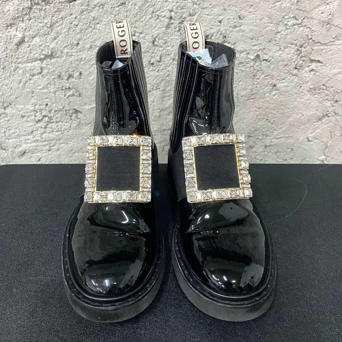 Roger Vivier Roger Vivier Crystal Buckle Patent Boots Size 36 Size US 6 / IT 36 - 7 Thumbnail
