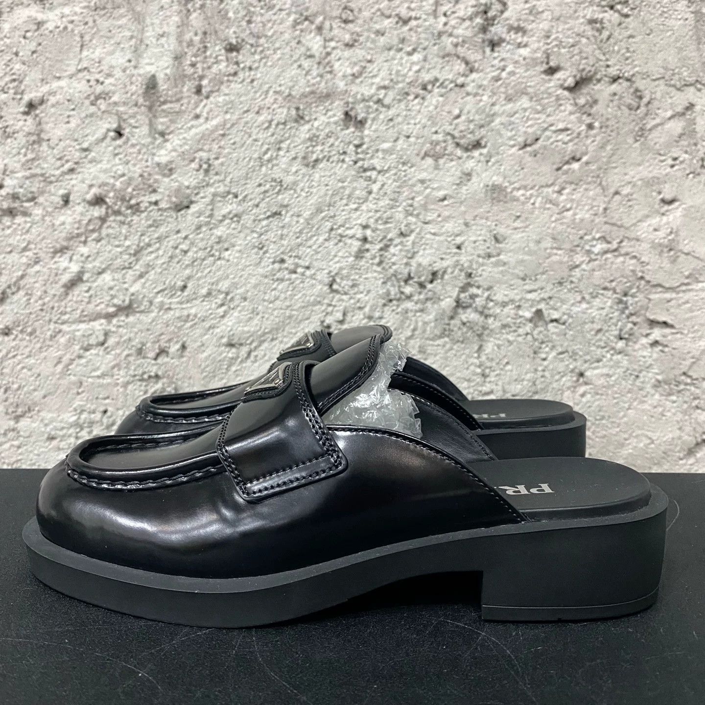 Prada Prada Triangle Logo Loafer Mules Size 37 Size US 7 / IT 37 - 3 Thumbnail