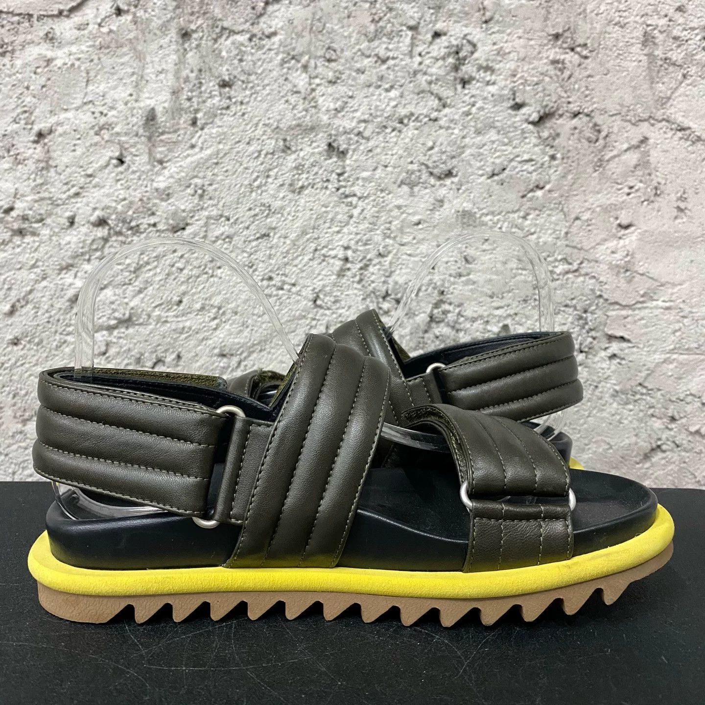 Dries Van Noten Dries Van Noten Olive Padded Sandals Size 39 Size US 9 / IT 39 - 5 Thumbnail