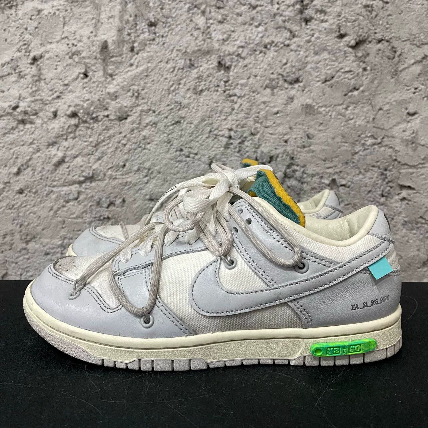 Nike Nike x Off-White Dunk Low Lot 22 Sneakers US 5 Size US 5 / EU 37 - 3 Thumbnail