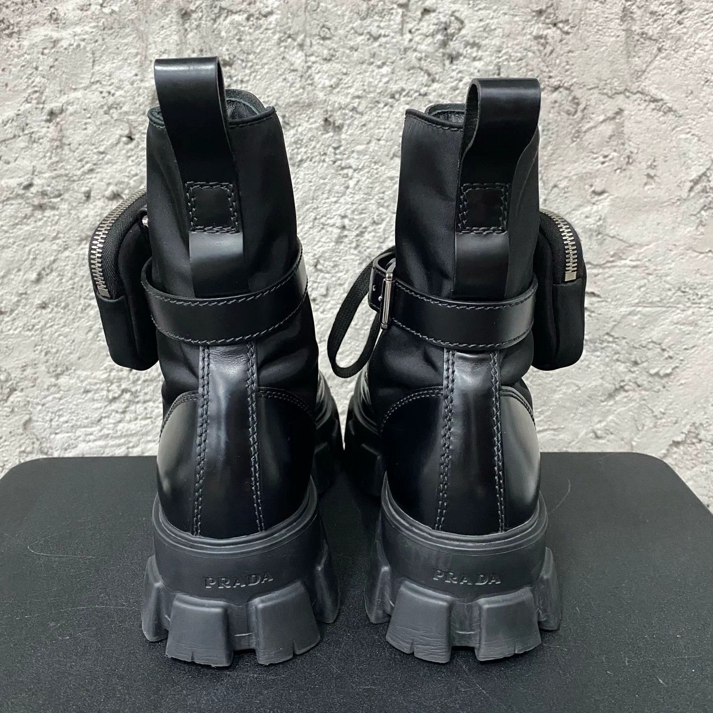 Prada Prada Monolith Pouch Combat Boots Size 8 Size US 8 / EU 41 - 4 Thumbnail
