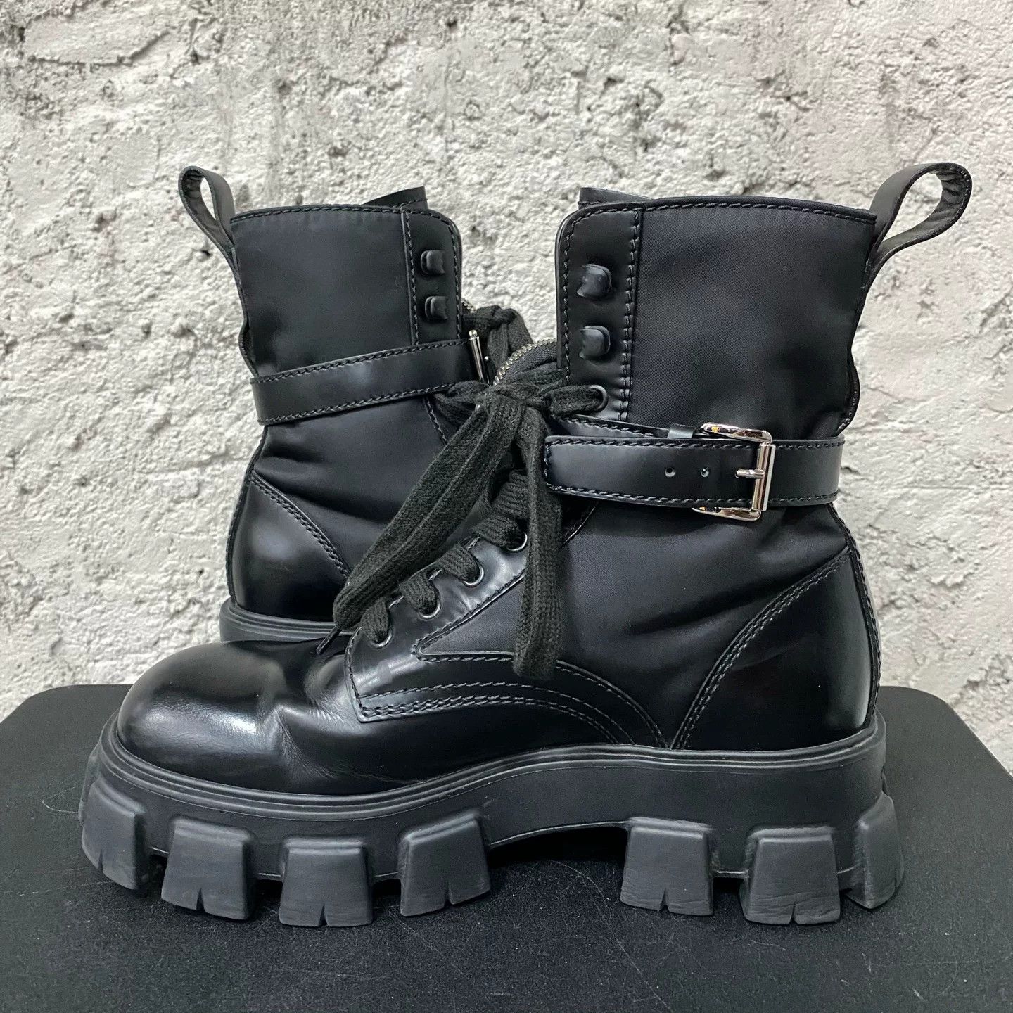 Prada Prada Monolith Pouch Combat Boots Size 8 Size US 8 / EU 41 - 6 Thumbnail