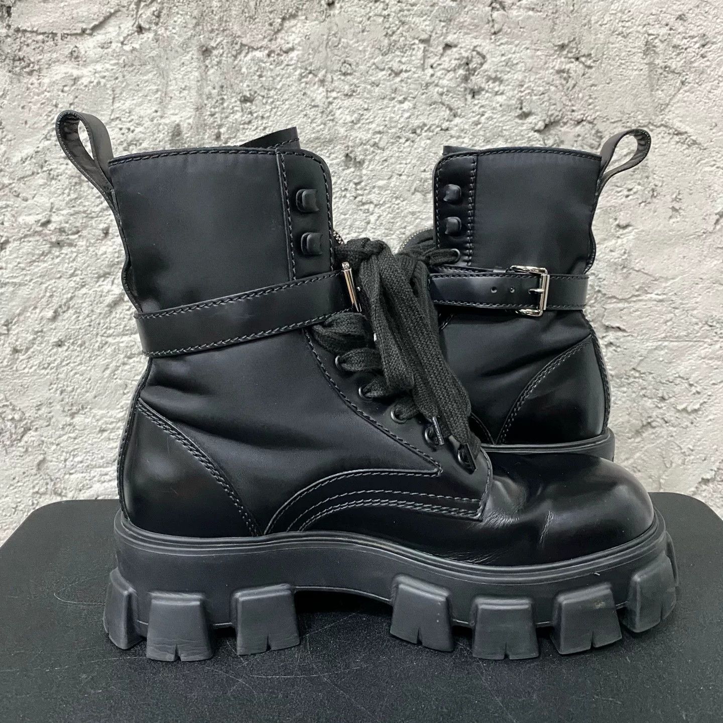 Prada Prada Monolith Pouch Combat Boots Size 8 Size US 8 / EU 41 - 5 Thumbnail
