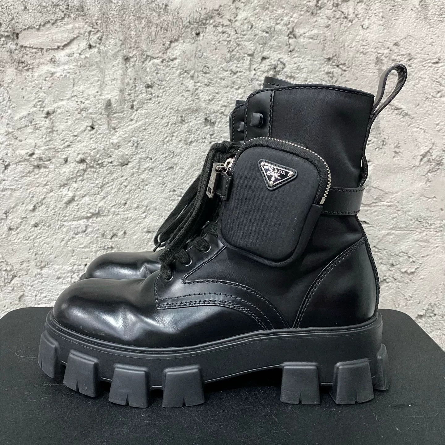 Prada Prada Monolith Pouch Combat Boots Size 8 Size US 8 / EU 41 - 3 Thumbnail