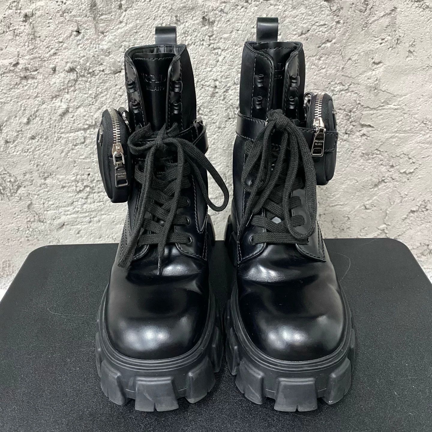 Prada Prada Monolith Pouch Combat Boots Size 8 Size US 8 / EU 41 - 7 Thumbnail
