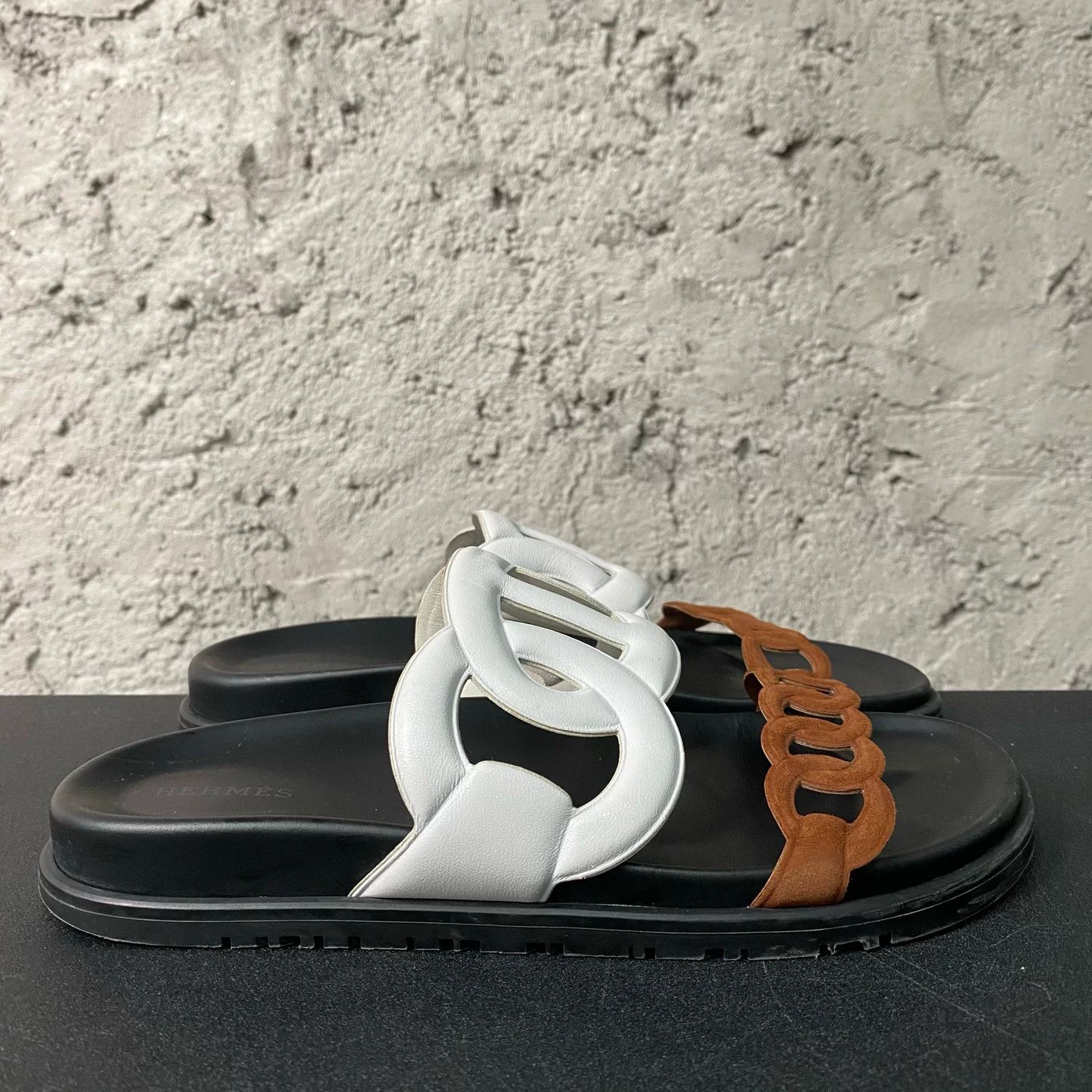 Hermes Hermes Multi-Color Slide Sandals Size 38 Size US 8 / IT 38 - 2 Thumbnail