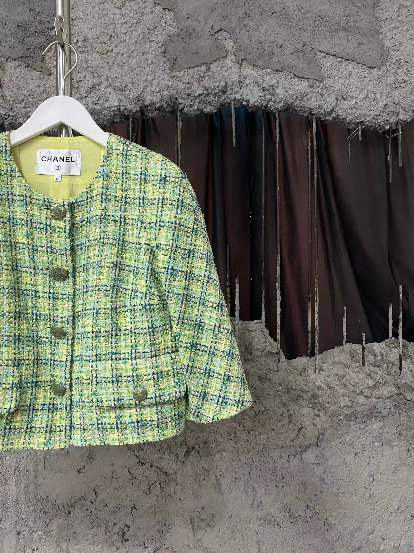 Chanel Chanel Green Tweed Jacket Size 34 Size XS / US 0-2 / IT 36-38 - 5 Thumbnail