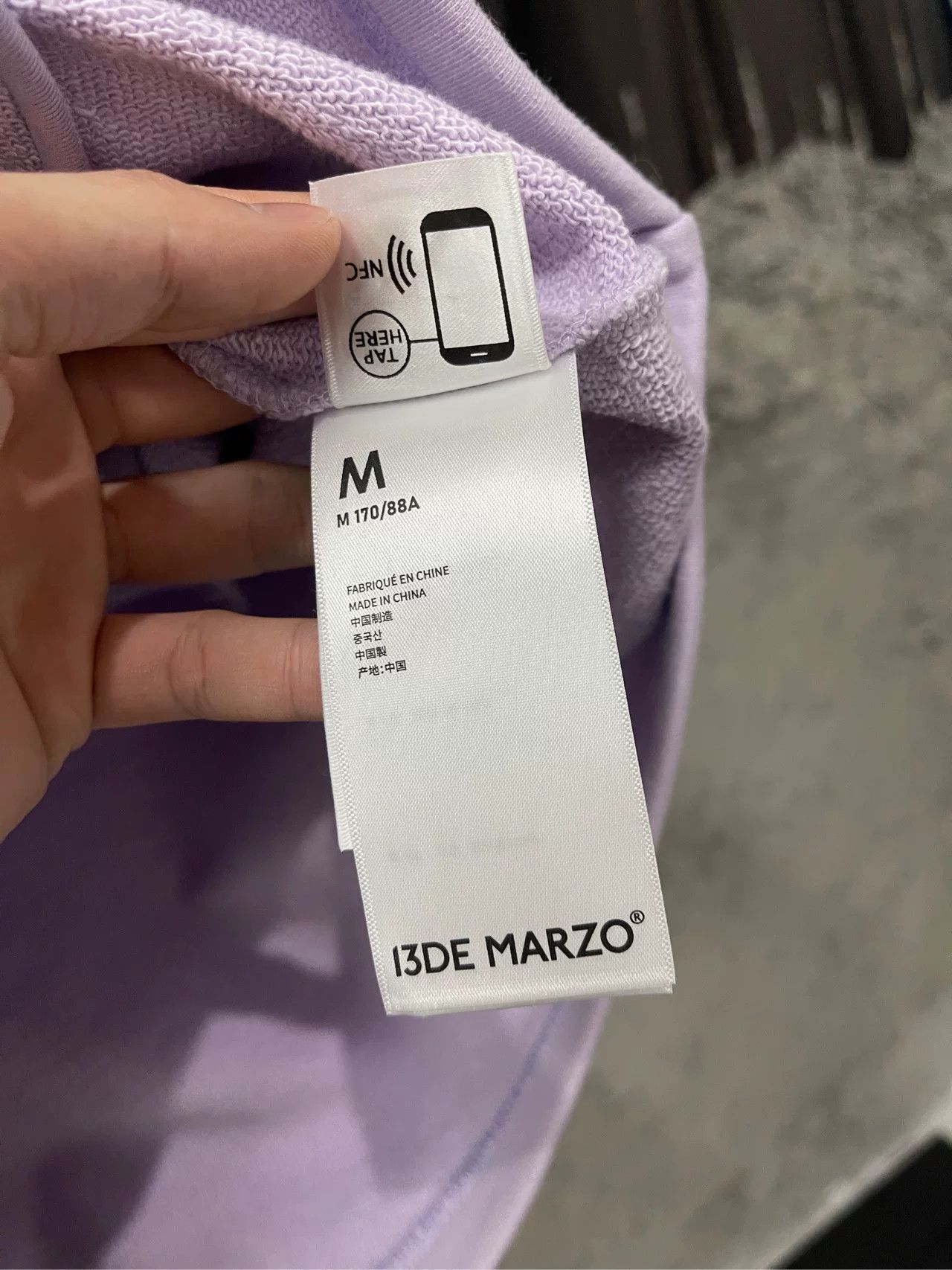 13DE MARZO 13DE MARZO Purple Applique Hoodie Size M Size US M / EU 48-50 / 2 - 9 Thumbnail