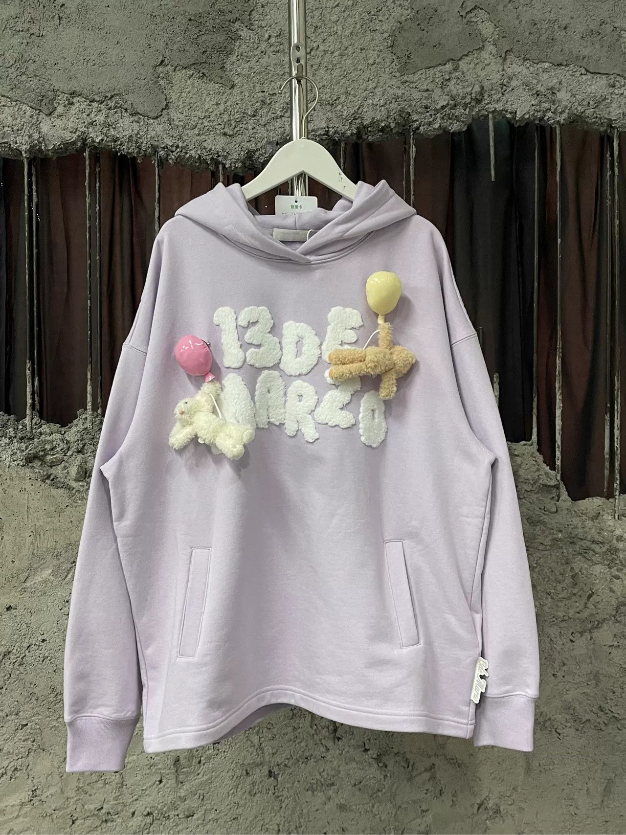 13DE MARZO 13DE MARZO Purple Applique Hoodie Size M Size US M / EU 48-50 / 2 - 2 Thumbnail