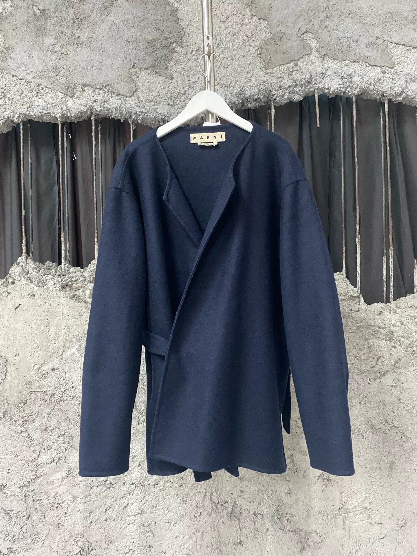 Marni Marni Wool Jacket Navy Size M Size US M / EU 48-50 / 2 - 3 Thumbnail