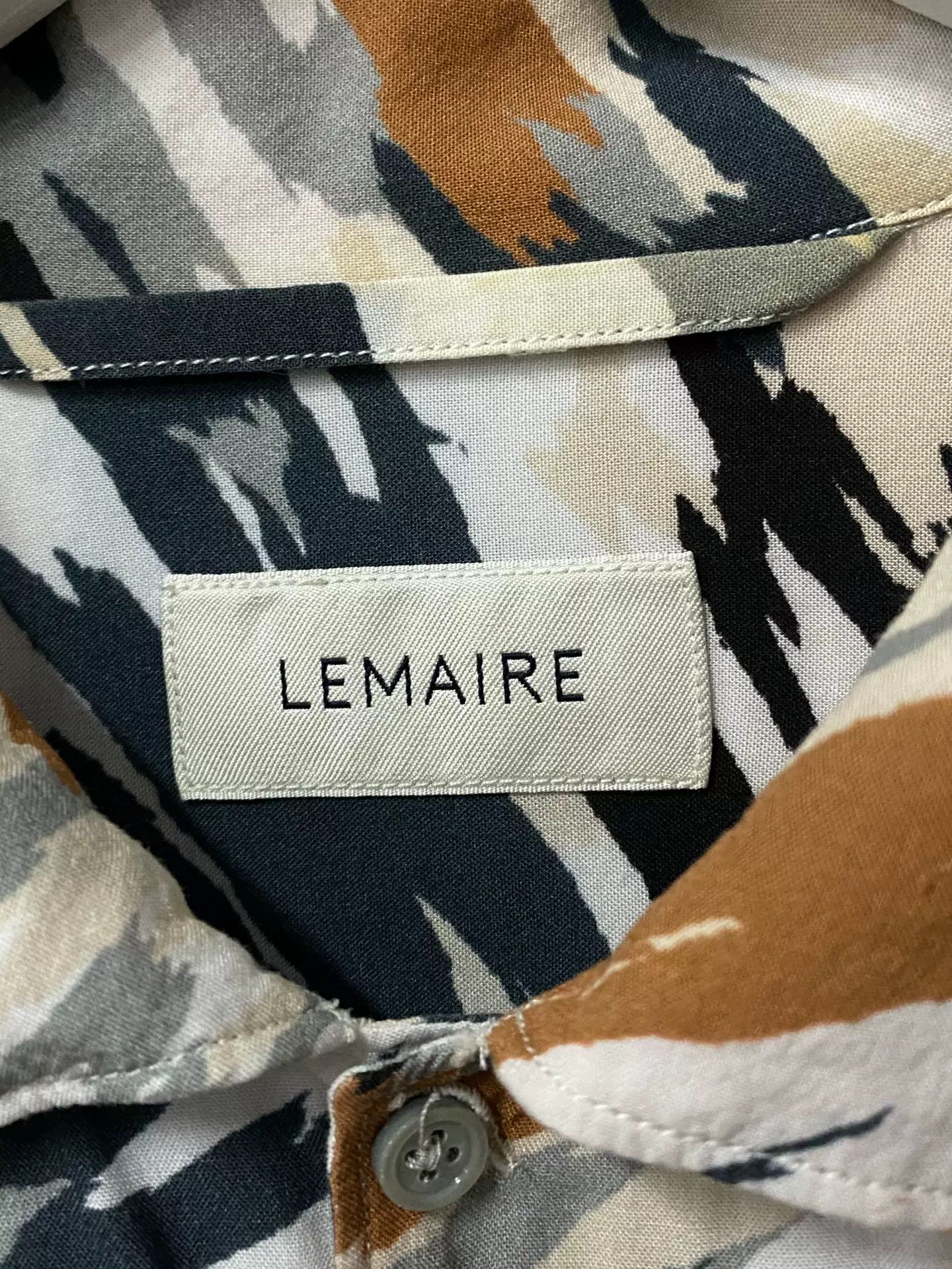 Lemaire Lemaire Abstract Print Short Sleeve Shirt Size 48 Size US M / EU 48-50 / 2 - 6 Thumbnail