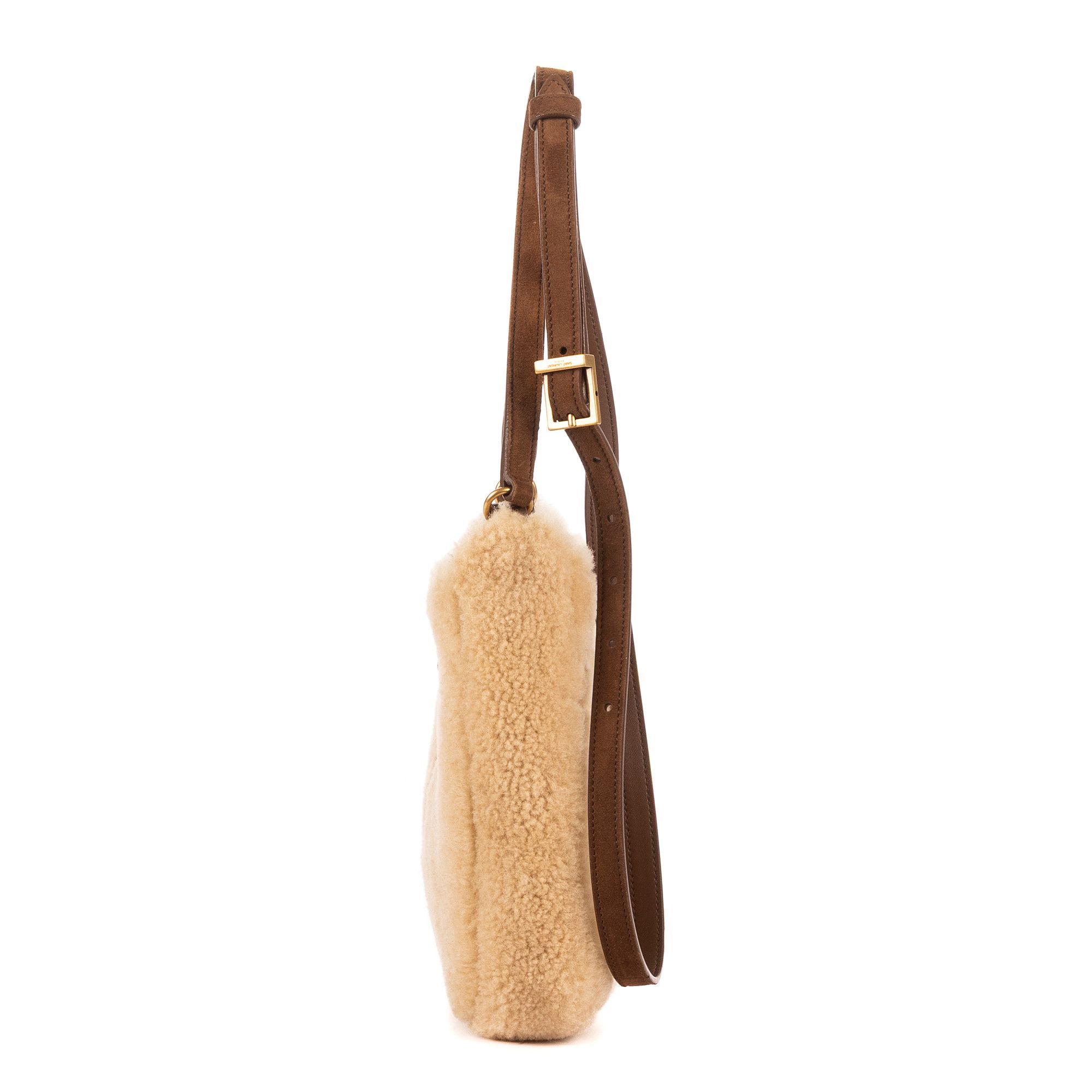 Yves Saint Laurent 5 à 7 Shearling Bucket Mini Size ONE SIZE - 3 Thumbnail