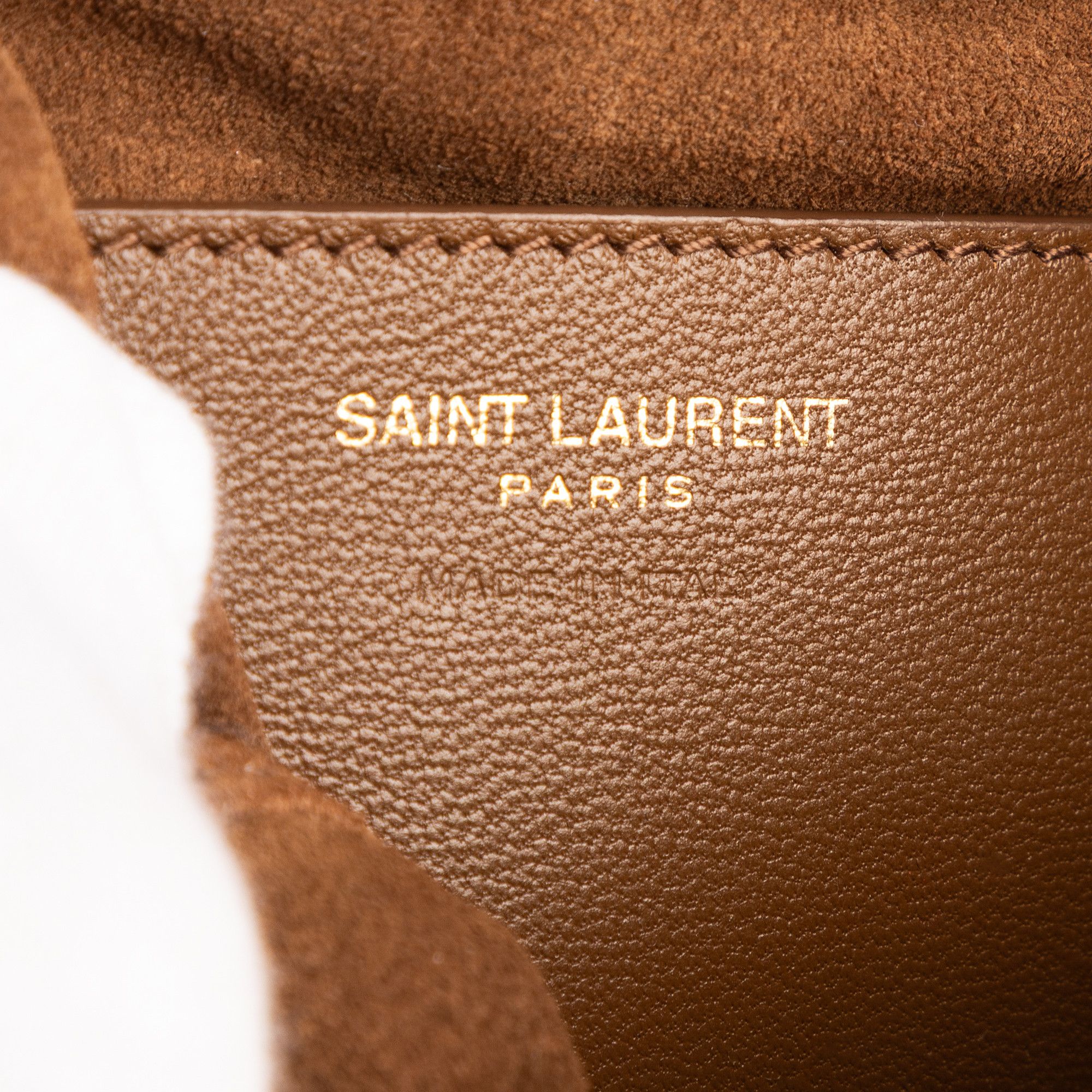 Yves Saint Laurent 5 à 7 Shearling Bucket Mini Size ONE SIZE - 10 Thumbnail