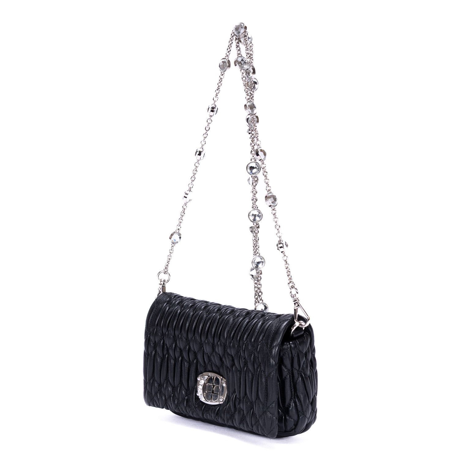 Miu Miu Crystal Cloqué Mini Size ONE SIZE - 2 Thumbnail