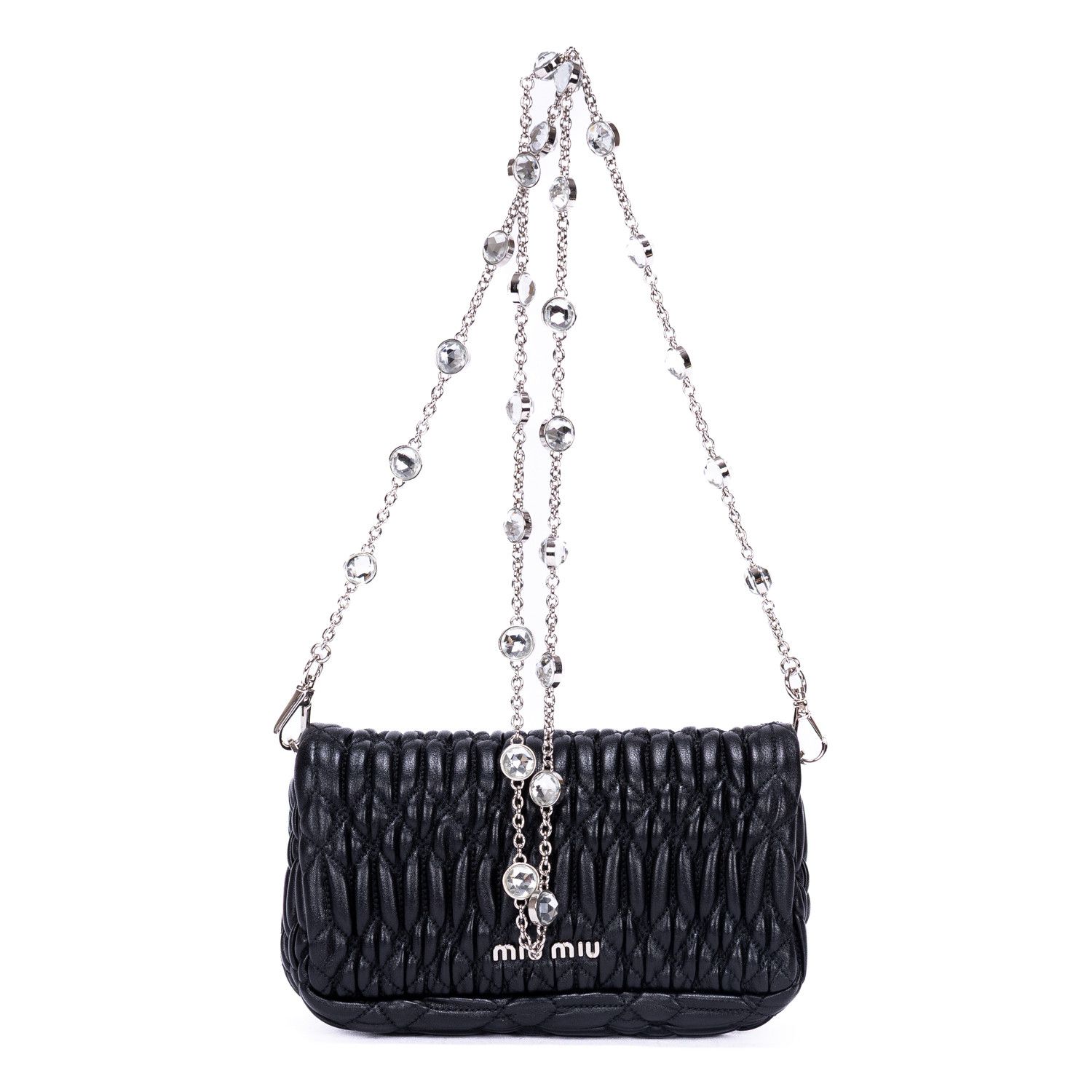 Miu Miu Crystal Cloqué Mini Size ONE SIZE - 4 Thumbnail