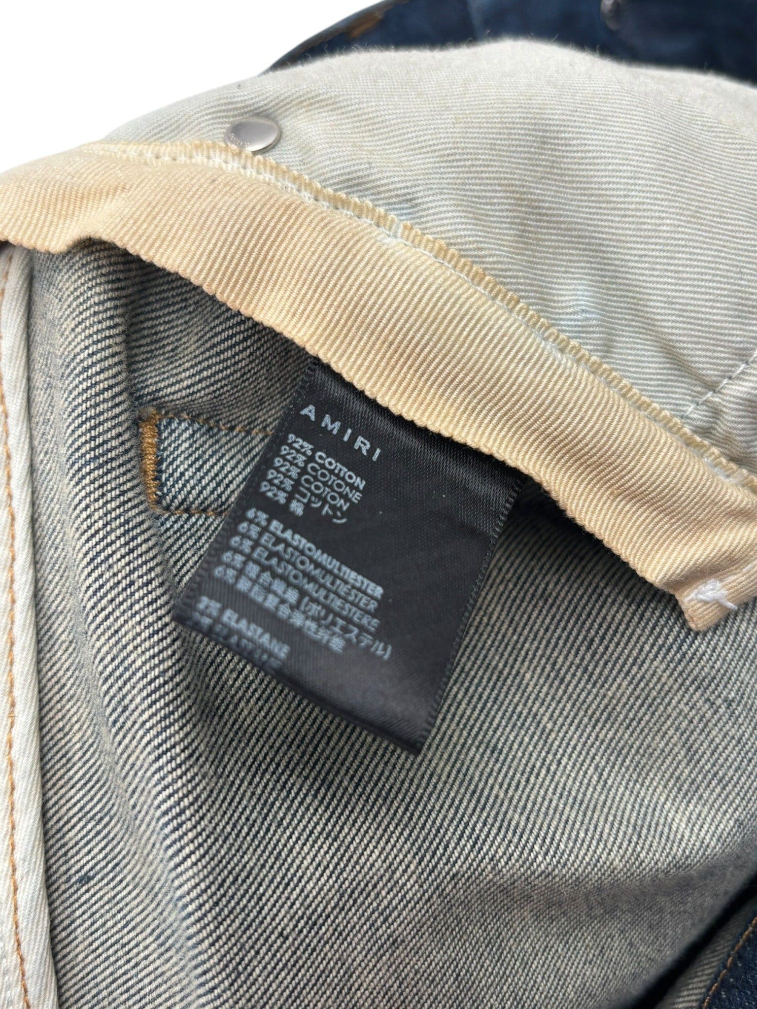 Amiri Bandana Artpatch Jeans Blue Size US 31 - 7 Thumbnail