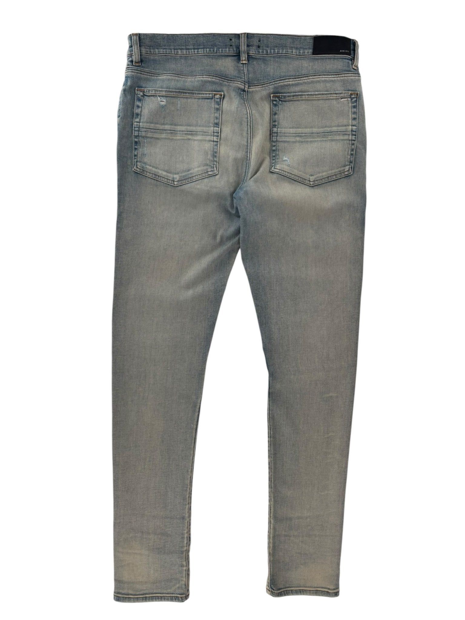 Amiri Distressed Jeans Chenille Green Patch Size US 28 / EU 44 - 5 Thumbnail