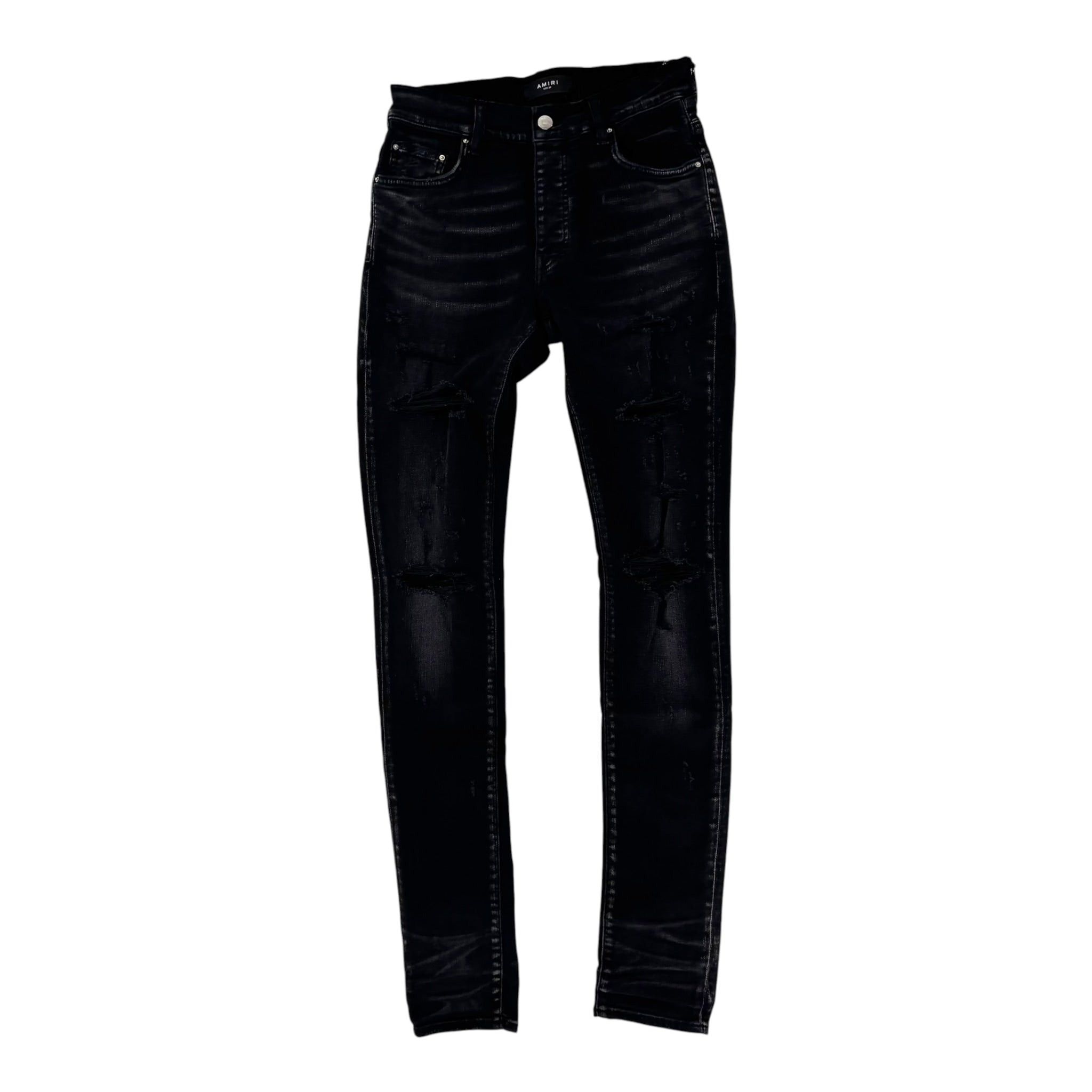 Amiri Thrasher Plus Jeans Black Size US 28 / EU 44 - 2 Thumbnail