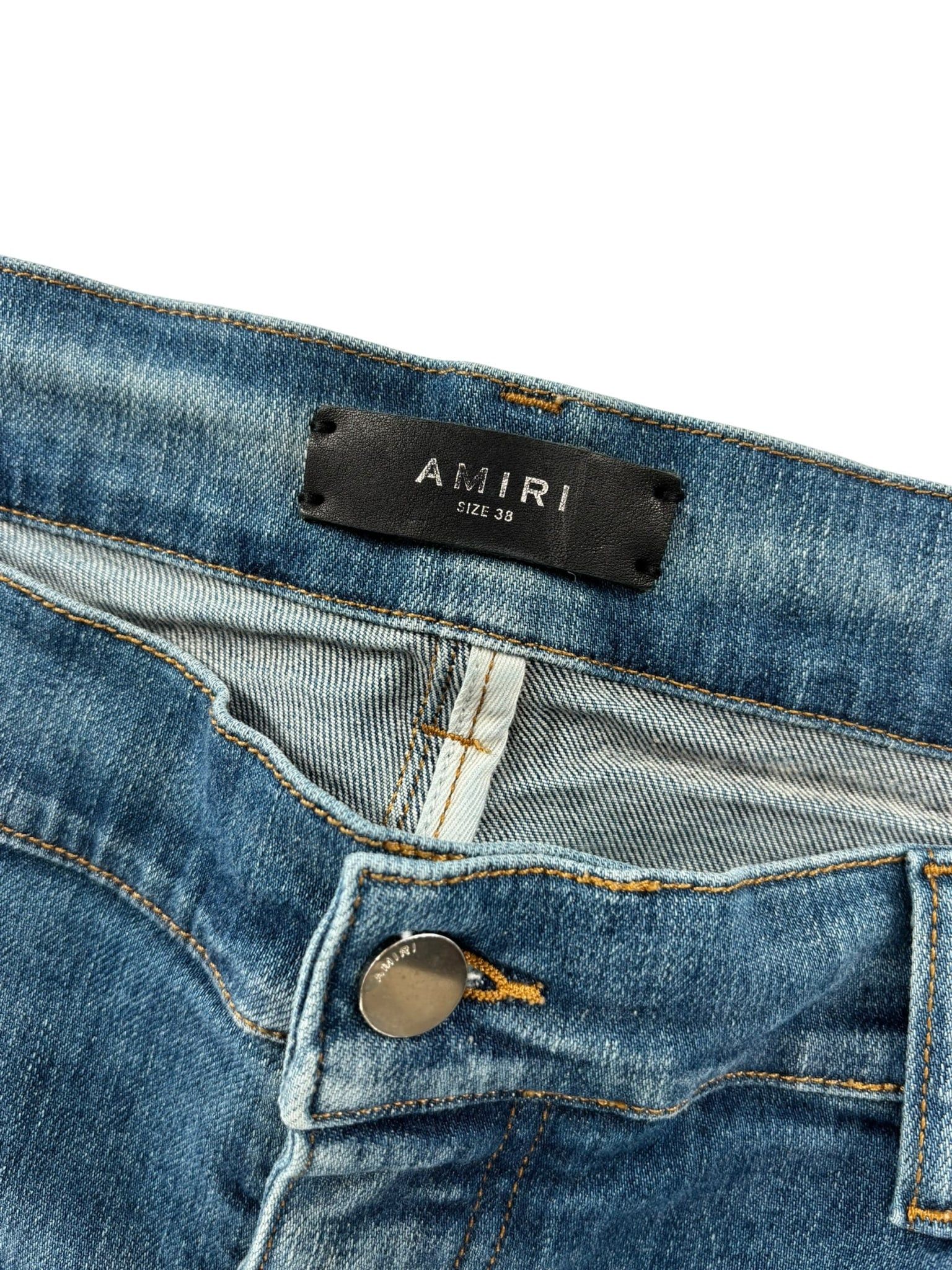 Amiri Stack Jeans Honeycomb Indigo Size US 38 / EU 54 - 3 Thumbnail