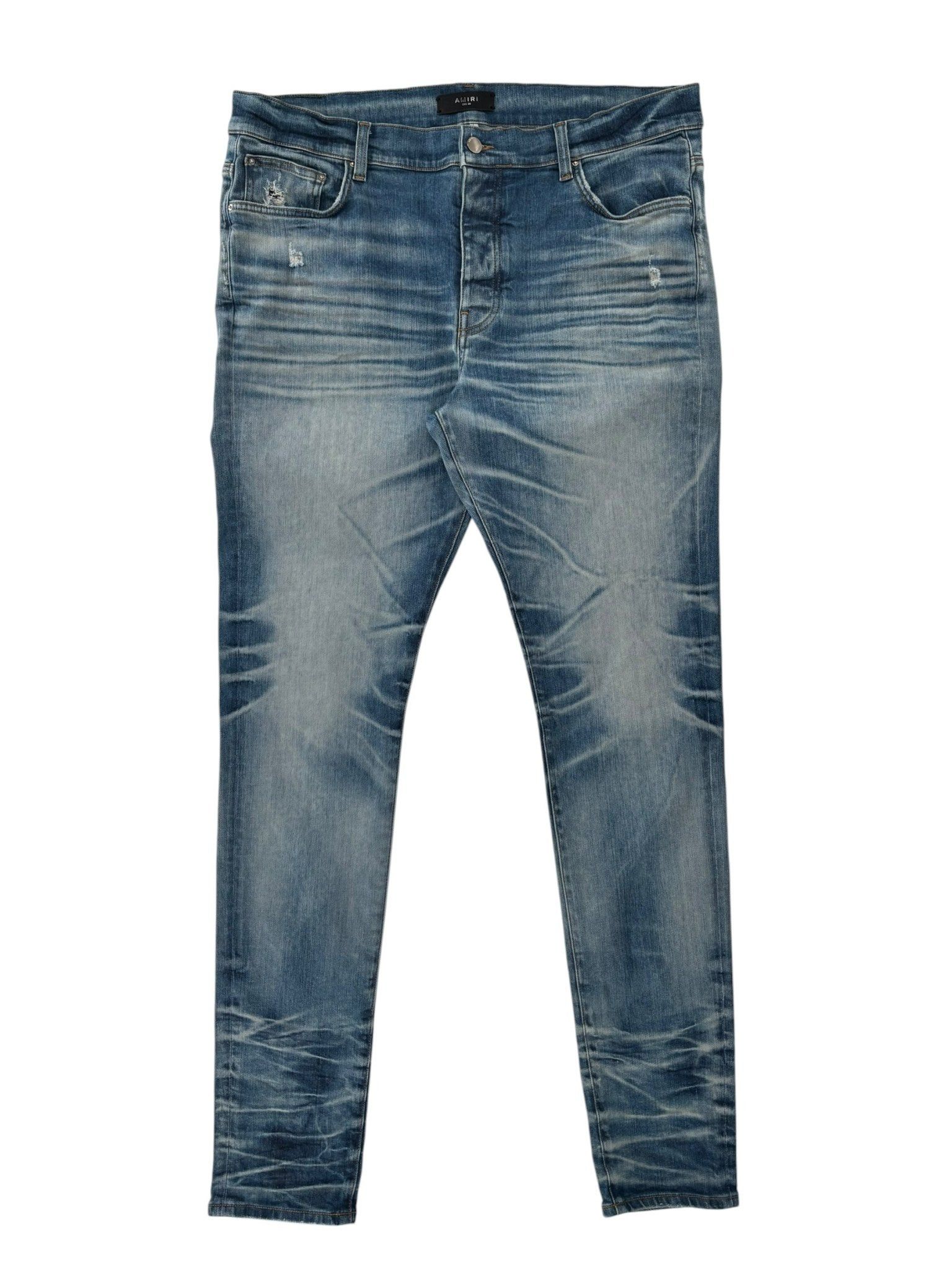 Amiri Stack Jeans Honeycomb Indigo Size US 38 / EU 54 - 2 Thumbnail