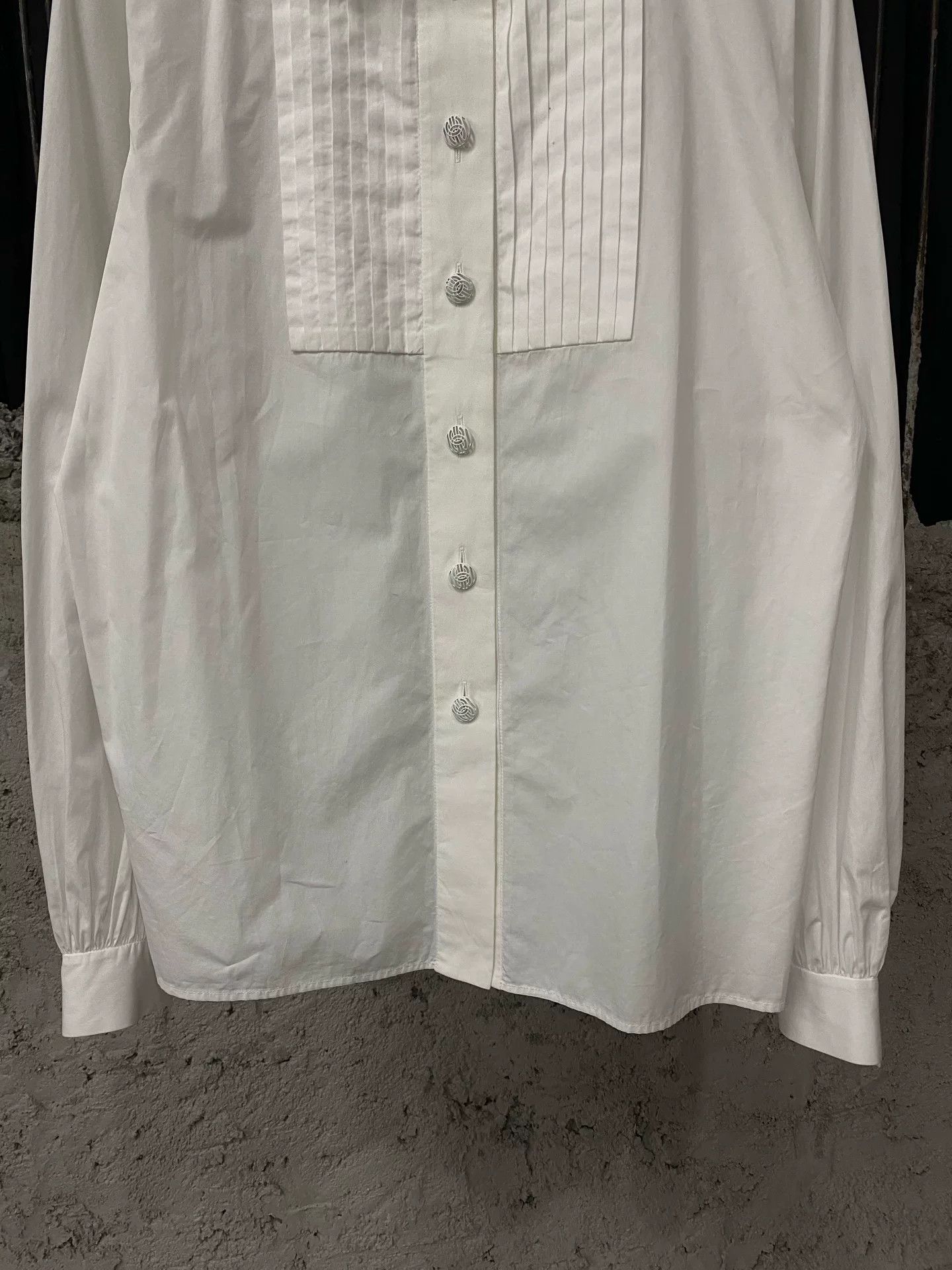 Chanel Chanel Pleated Button Up Shirt Size 42 Size M / US 6-8 / IT 42-44 - 5 Thumbnail
