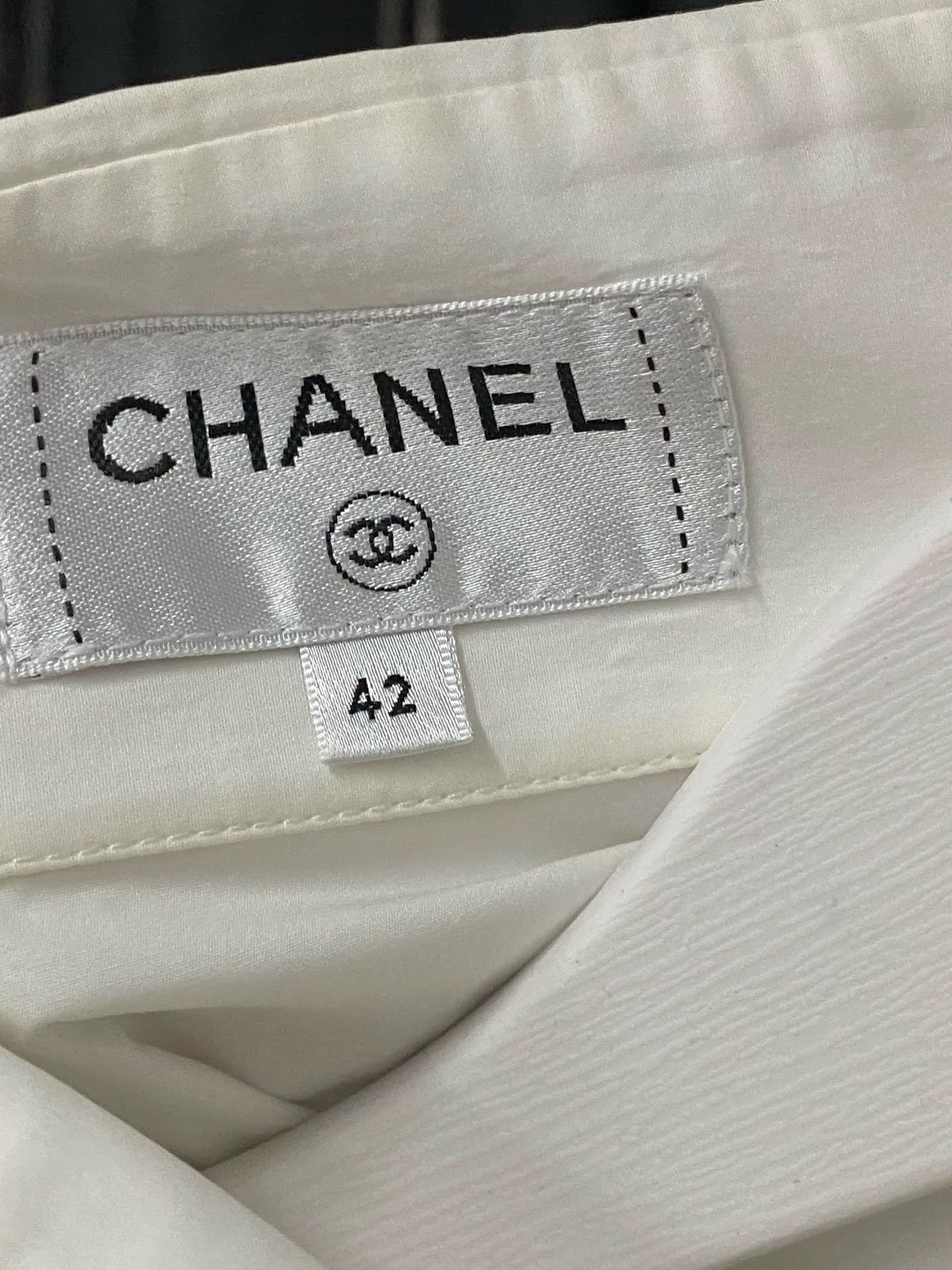 Chanel Chanel Pleated Button Up Shirt Size 42 Size M / US 6-8 / IT 42-44 - 7 Thumbnail