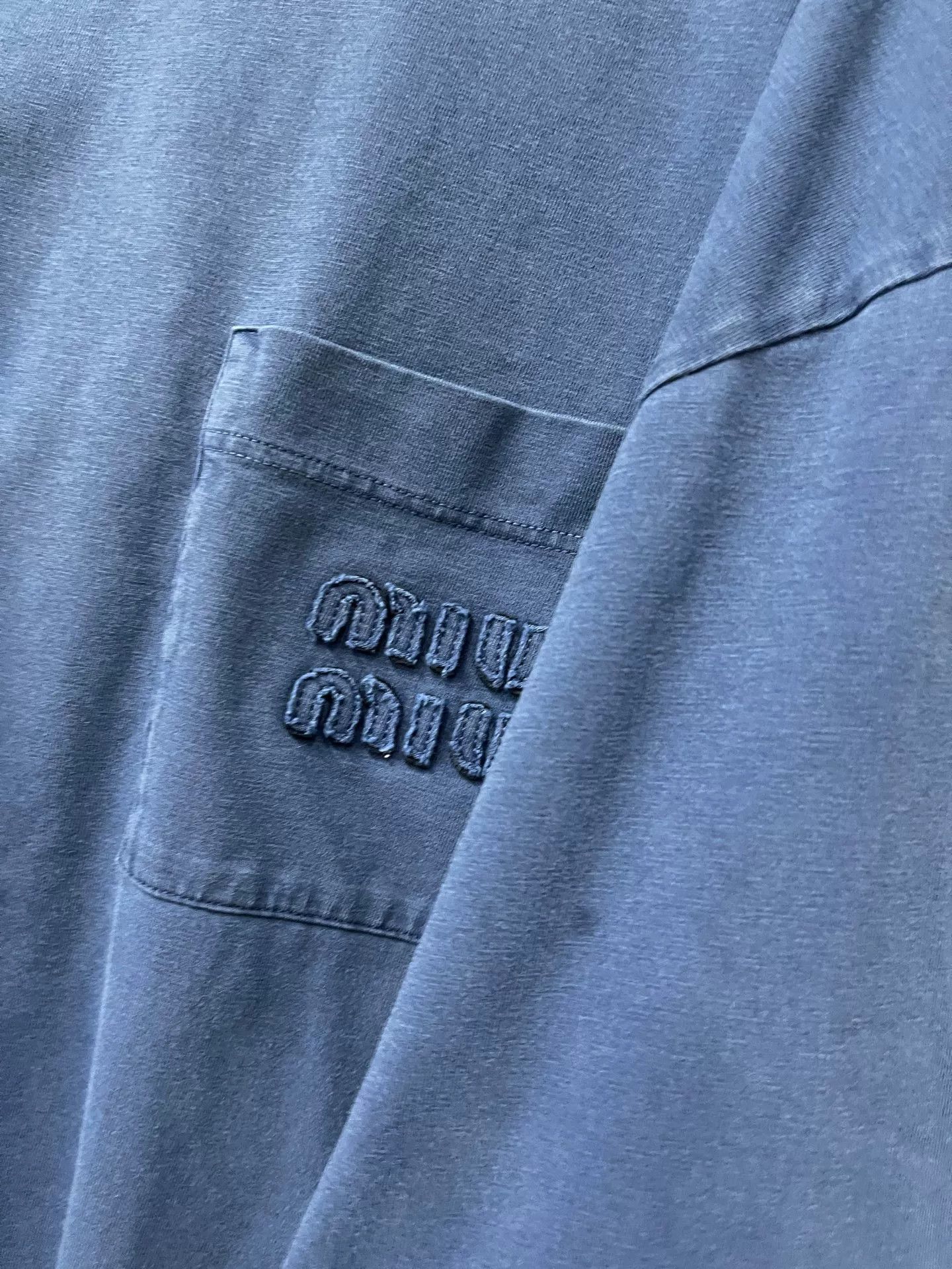 Miu Miu Miu Miu Logo Pocket Long Sleeve T-Shirt Size S Size S / US 4 / IT 40 - 6 Thumbnail