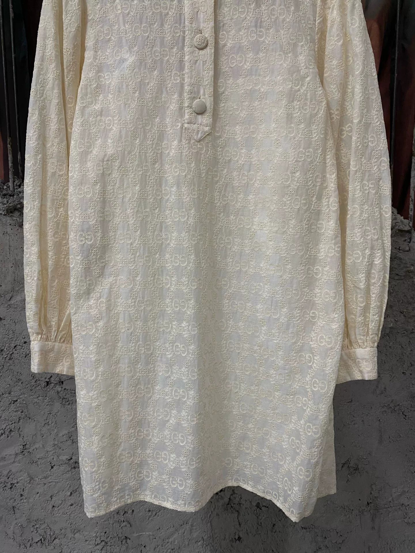 Gucci Gucci Monogram Lace Mini Dress Size 40 Size S / US 4 / IT 40 - 5 Thumbnail