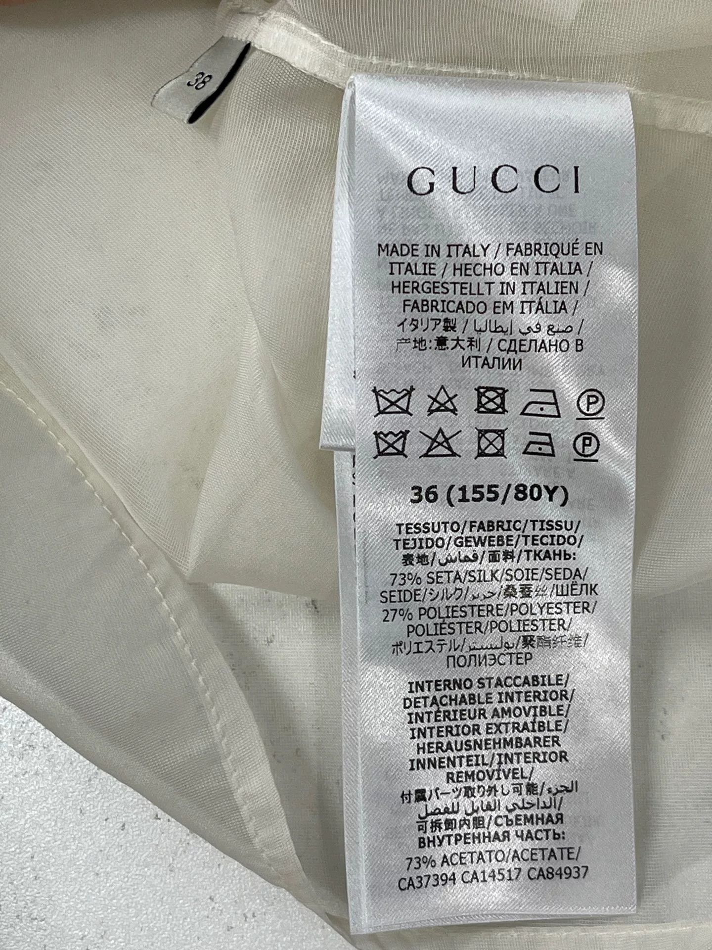 Gucci Gucci Sheer Silk Pleated Blouse Size 38 Size XS / US 0-2 / IT 36-38 - 8 Thumbnail