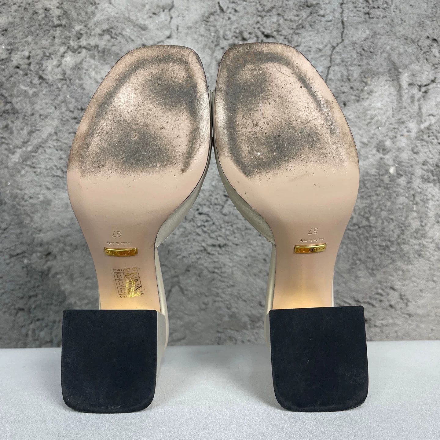 Gucci Gucci Horsebit Block Heel Mules Size 37 Size US 7 / IT 37 - 9 Thumbnail