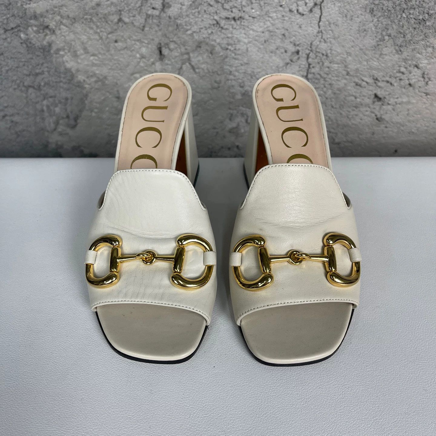 Gucci Gucci Horsebit Block Heel Mules Size 37 Size US 7 / IT 37 - 8 Thumbnail