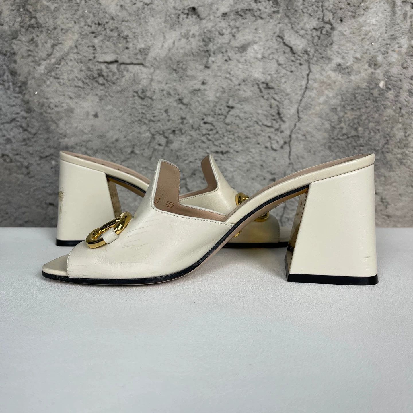 Gucci Gucci Horsebit Block Heel Mules Size 37 Size US 7 / IT 37 - 7 Thumbnail