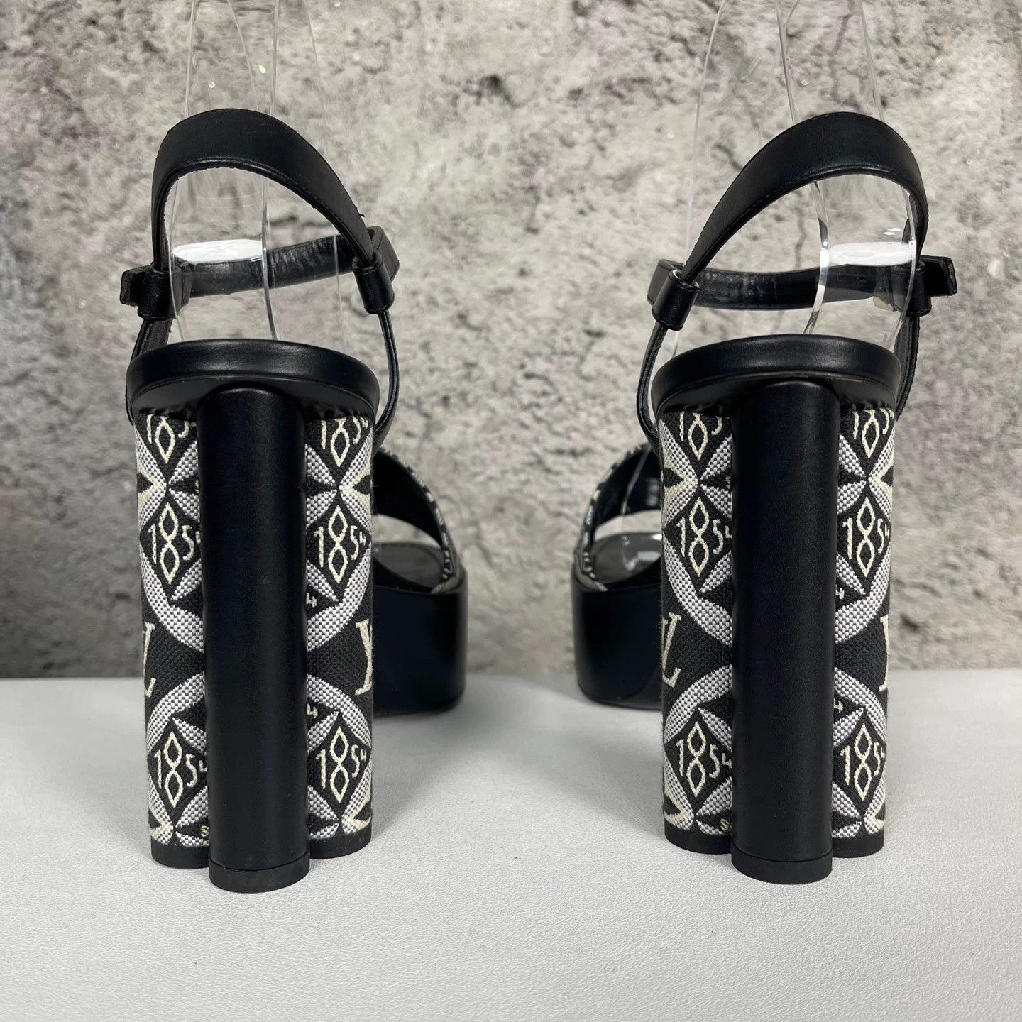 Louis Vuitton Louis Vuitton 1854 Jacquard Platform Heels Size 37 Size US 7 / IT 37 - 5 Thumbnail