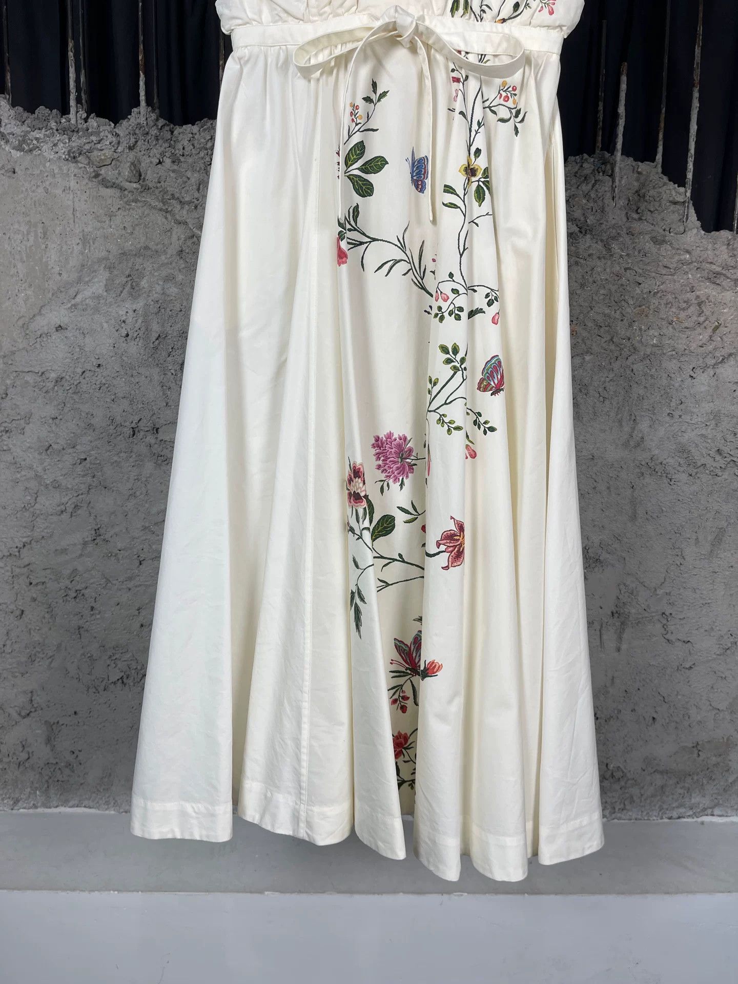 Dior Dior Bee Floral Embroidered Midi Dress Size 36 Size XS / US 0-2 / IT 36-38 - 5 Thumbnail