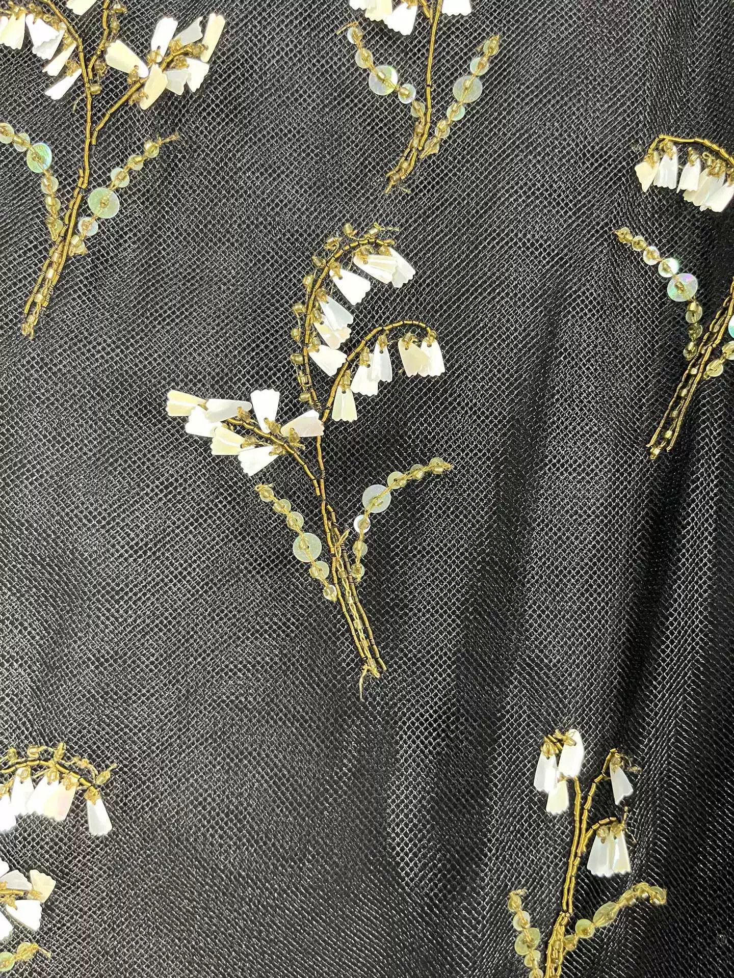 Dior Christian Dior Embroidered Mesh Midi Skirt Size 34 Size 26" / US 2 / IT 38 - 6 Thumbnail